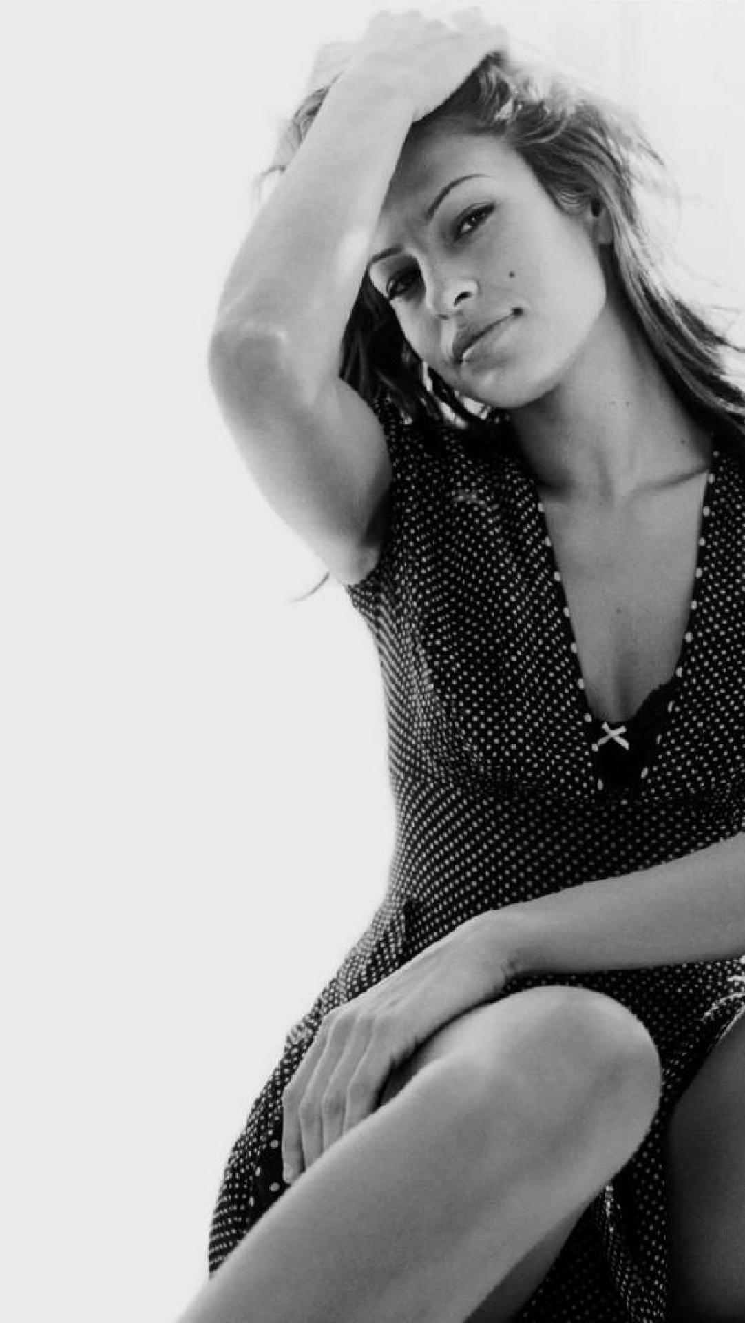 1082x1920 Eva Mendes Black And White Photoshot Wallpaper 1082x1920 Resolution Wallpaper Hd