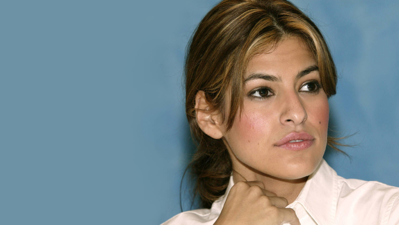 1360x768 Eva Mendes Closeup Wallpaper Desktop Laptop HD Wallpaper, HD