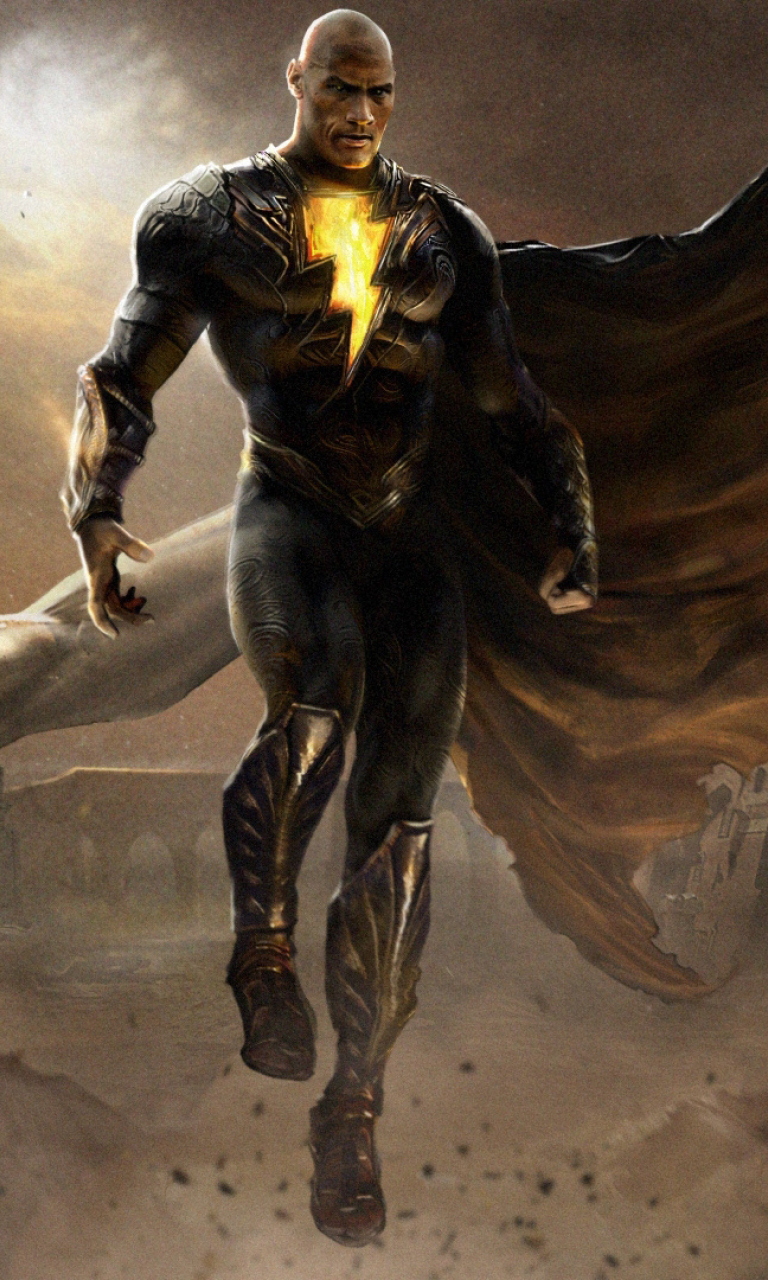 768x1280 Fan Poster of Dwayne Johnson as Black Adam ...