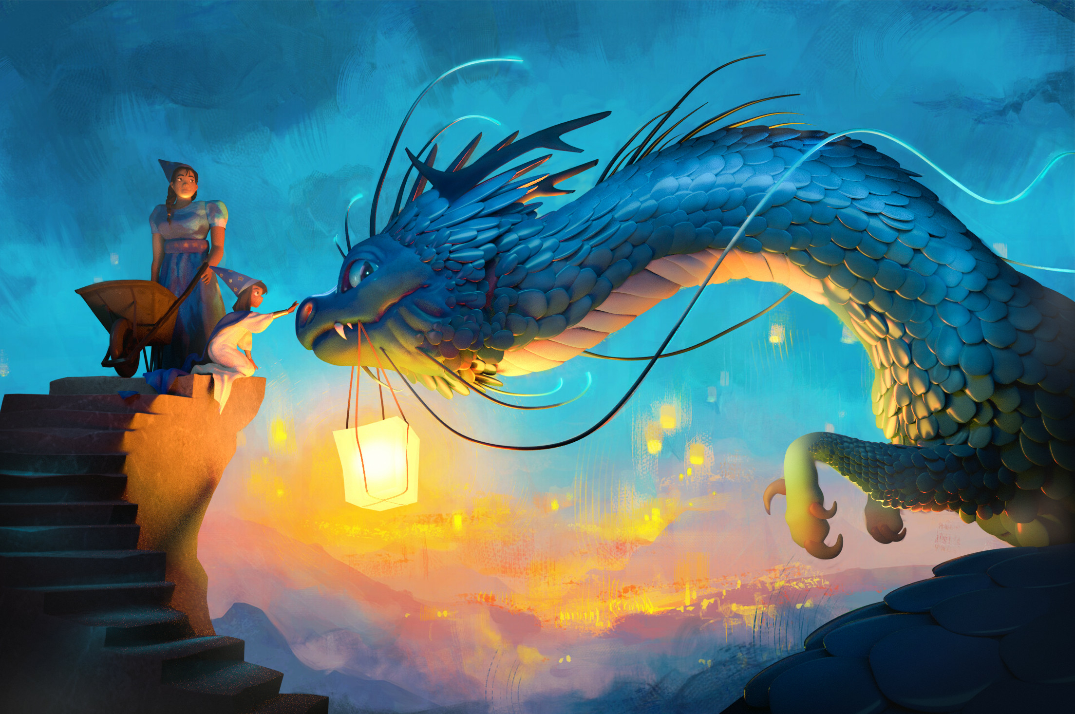 Dragon and fairy hand magic fire Wide Wallpaper Hd for Desktop :  Wallpapers13.com