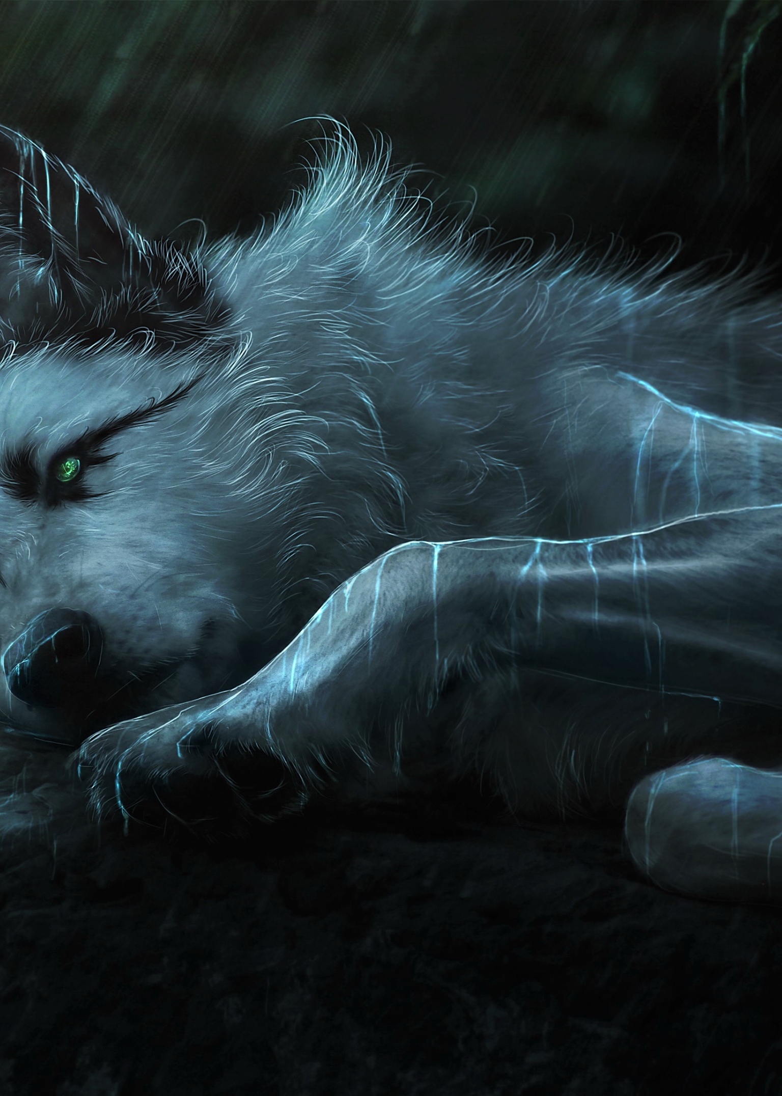 1536x2152 Fantasy Wolf Painting 1536x2152 Resolution Wallpaper, HD Artist  4K Wallpapers, Images, Photos and Background - Wallpapers Den
