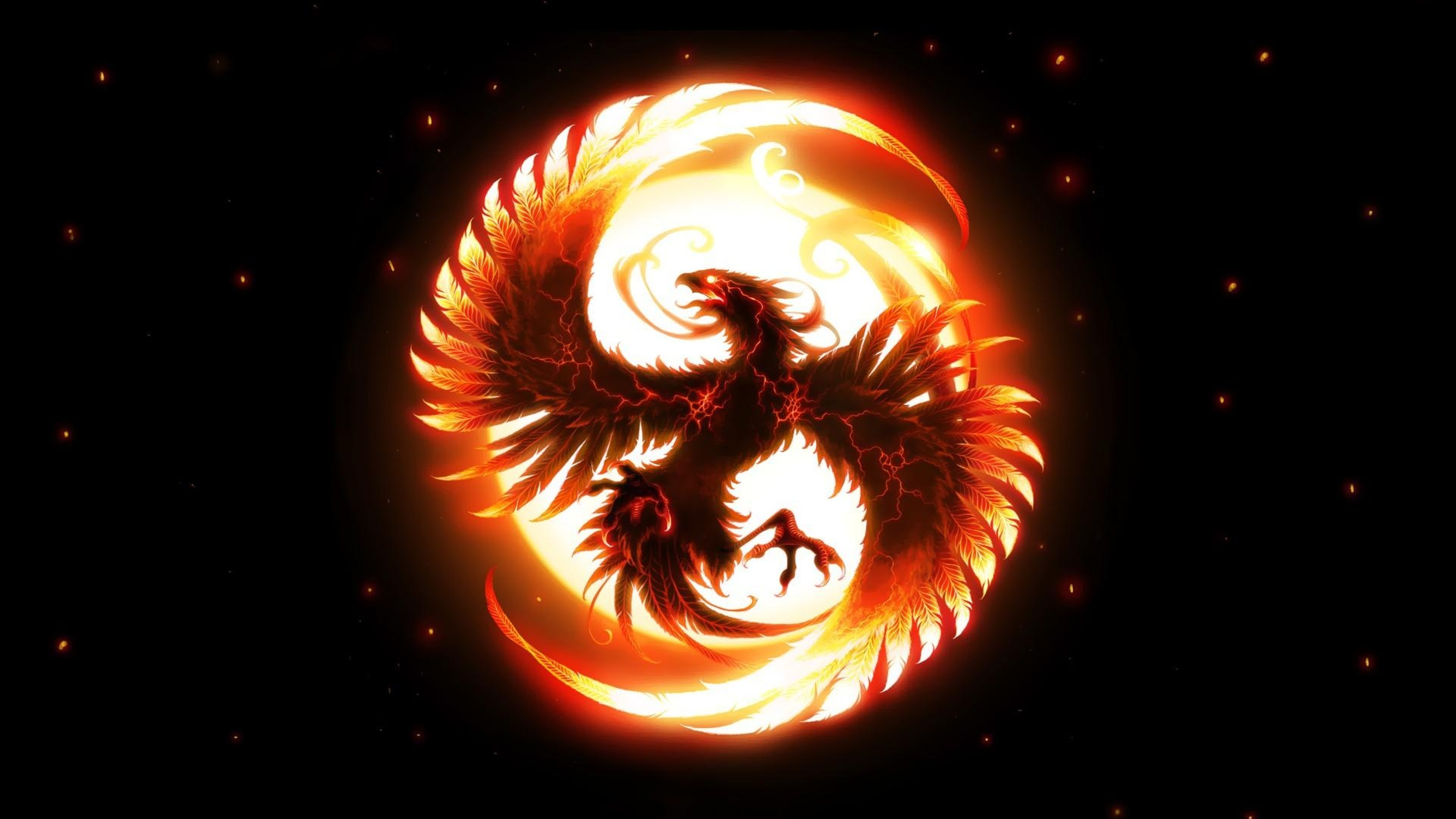 Phoenix download. Fenix. Огненная птица Феникс. Veonix. Инь Янь дракон и Феникс.