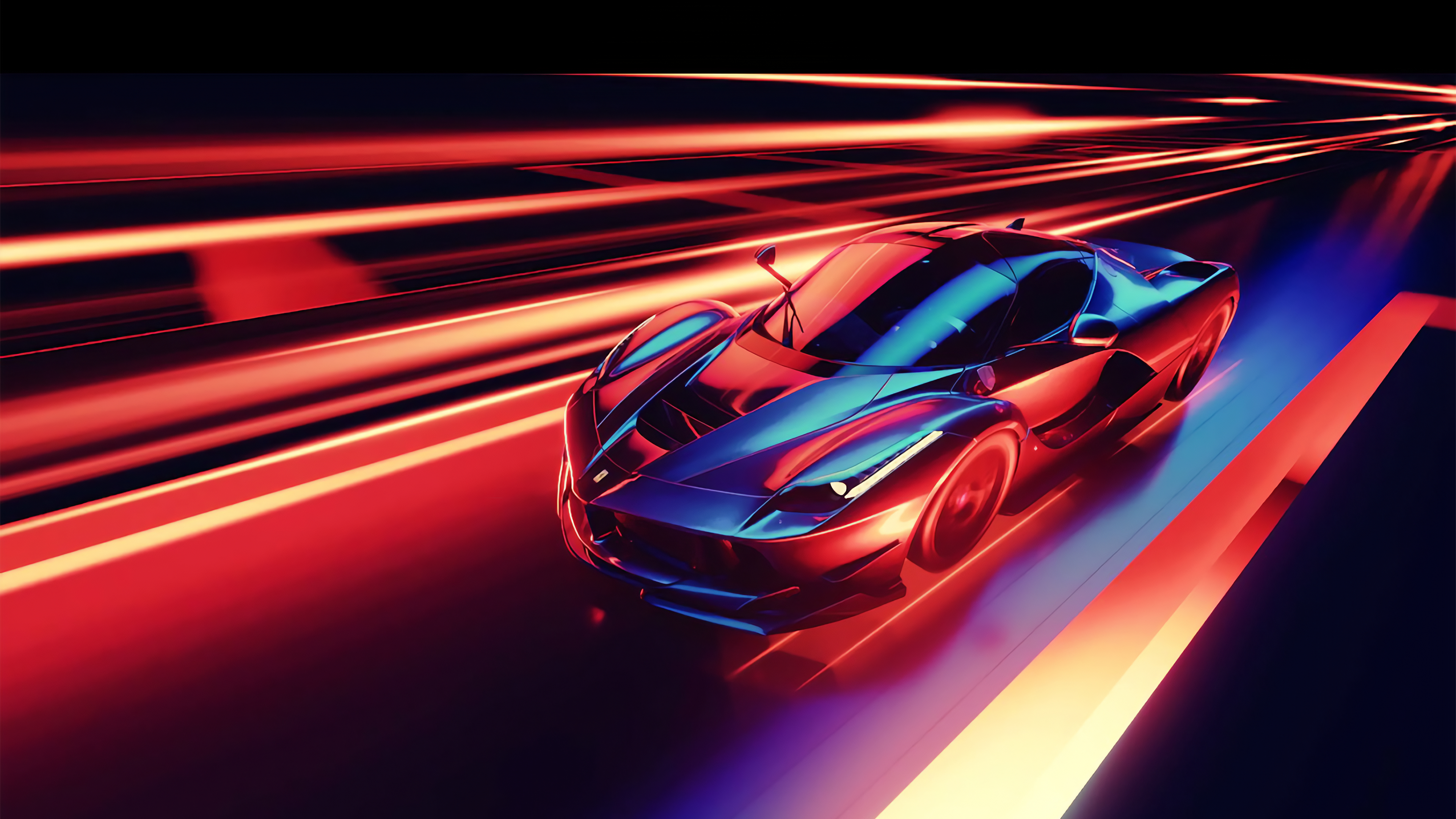 Ferrari Neon Wallpaper, HD Artist 4K Wallpapers, Images ...