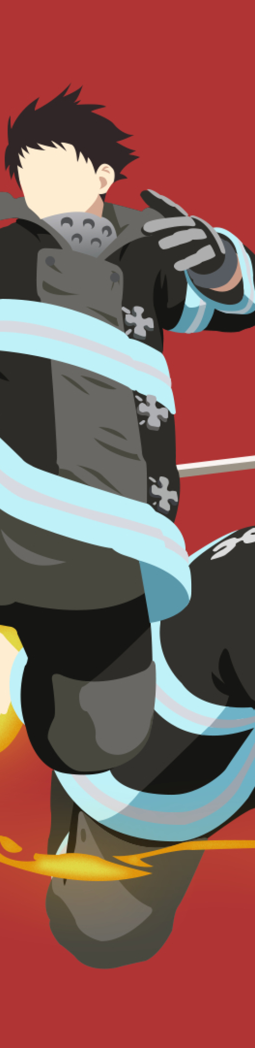 500x2048 Resolution Fire Force Anime 500x2048 Resolution Wallpaper