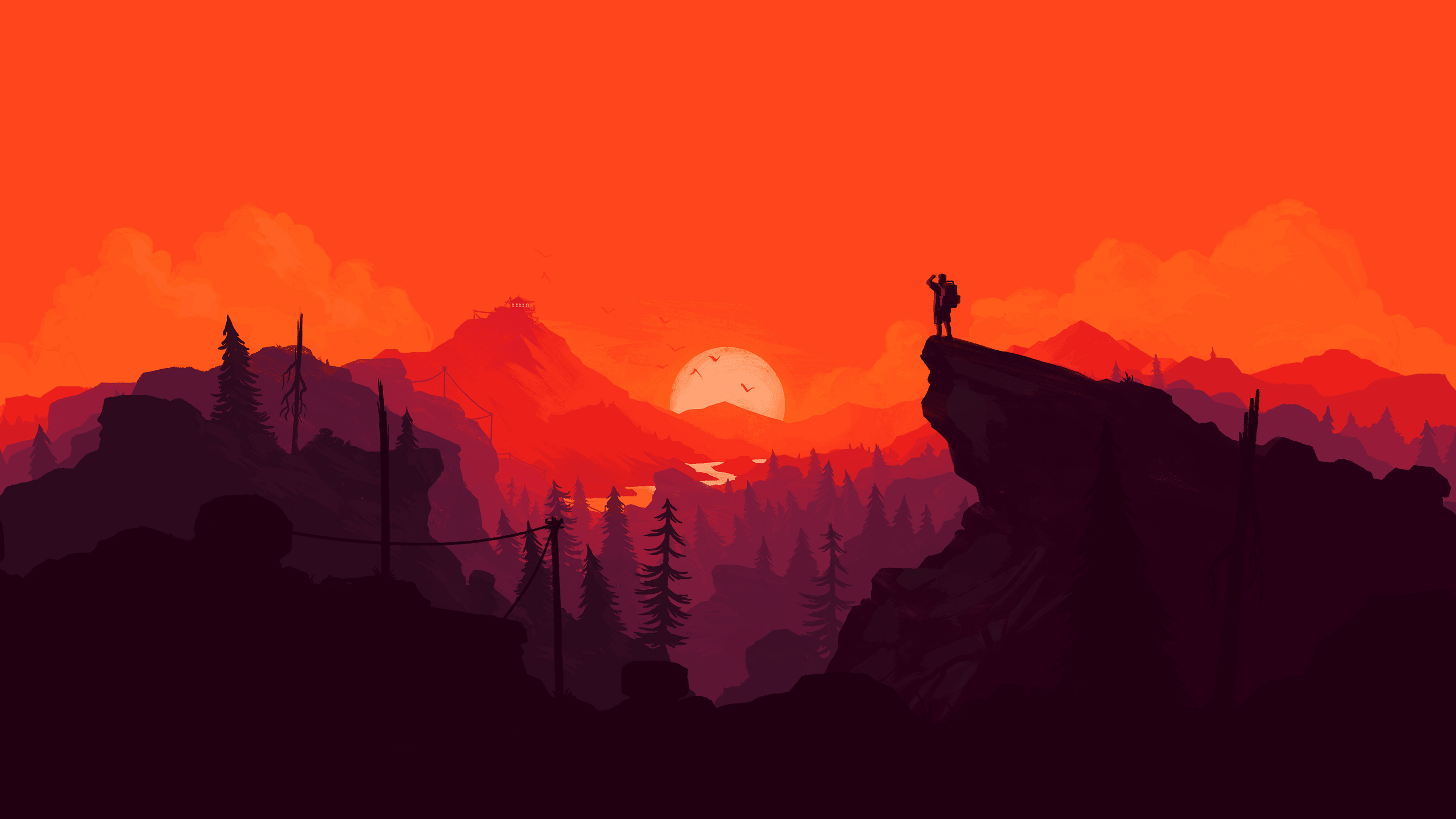 firewatch wallpapers are overrated