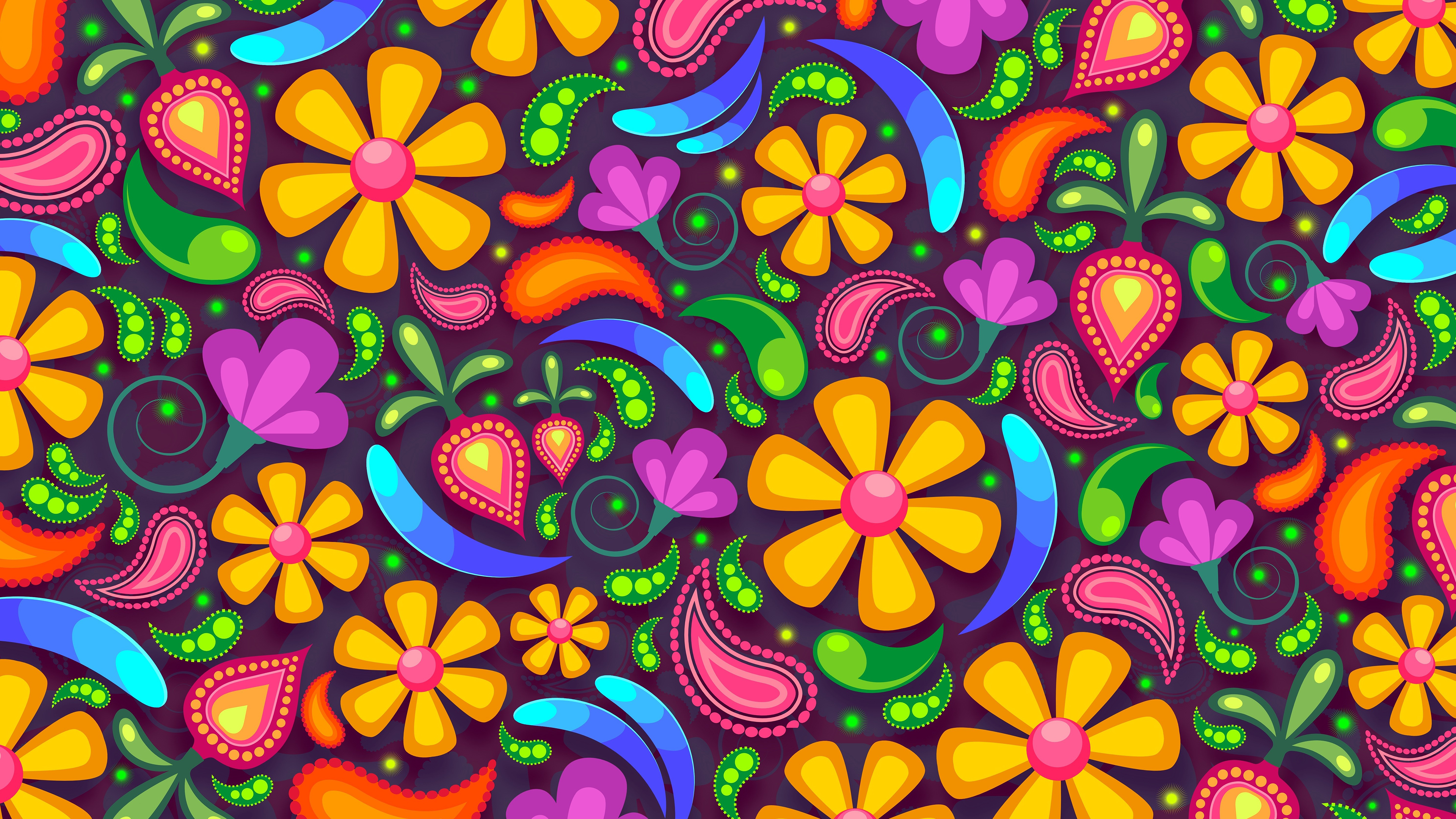 Flower 4K Pattern Wallpaper, HD Abstract 4K Wallpapers, Images, Photos and  Background - Wallpapers Den
