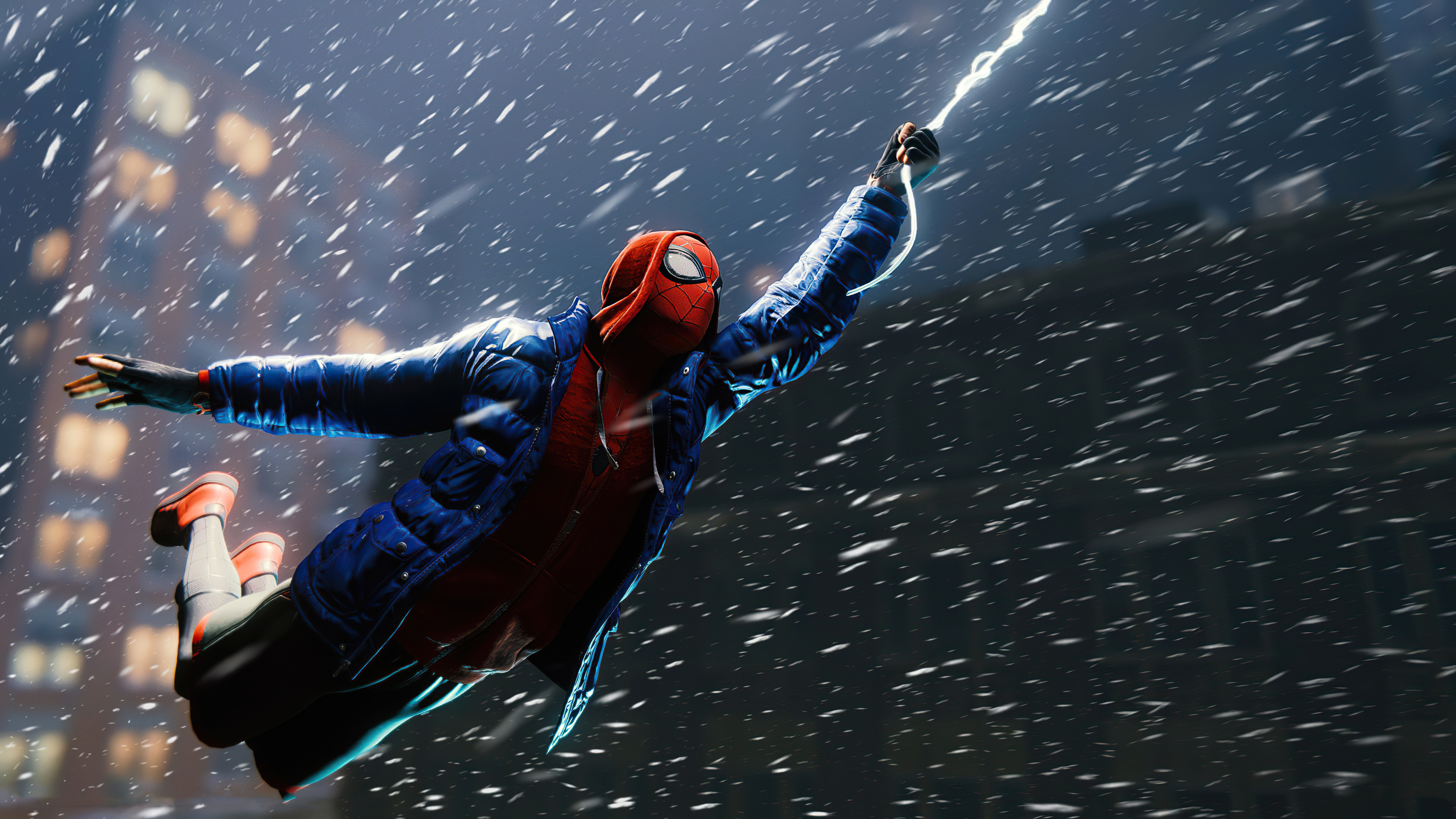 Flying Miles Morales Marvels Spider-Man Wallpaper, HD Games 4K ...