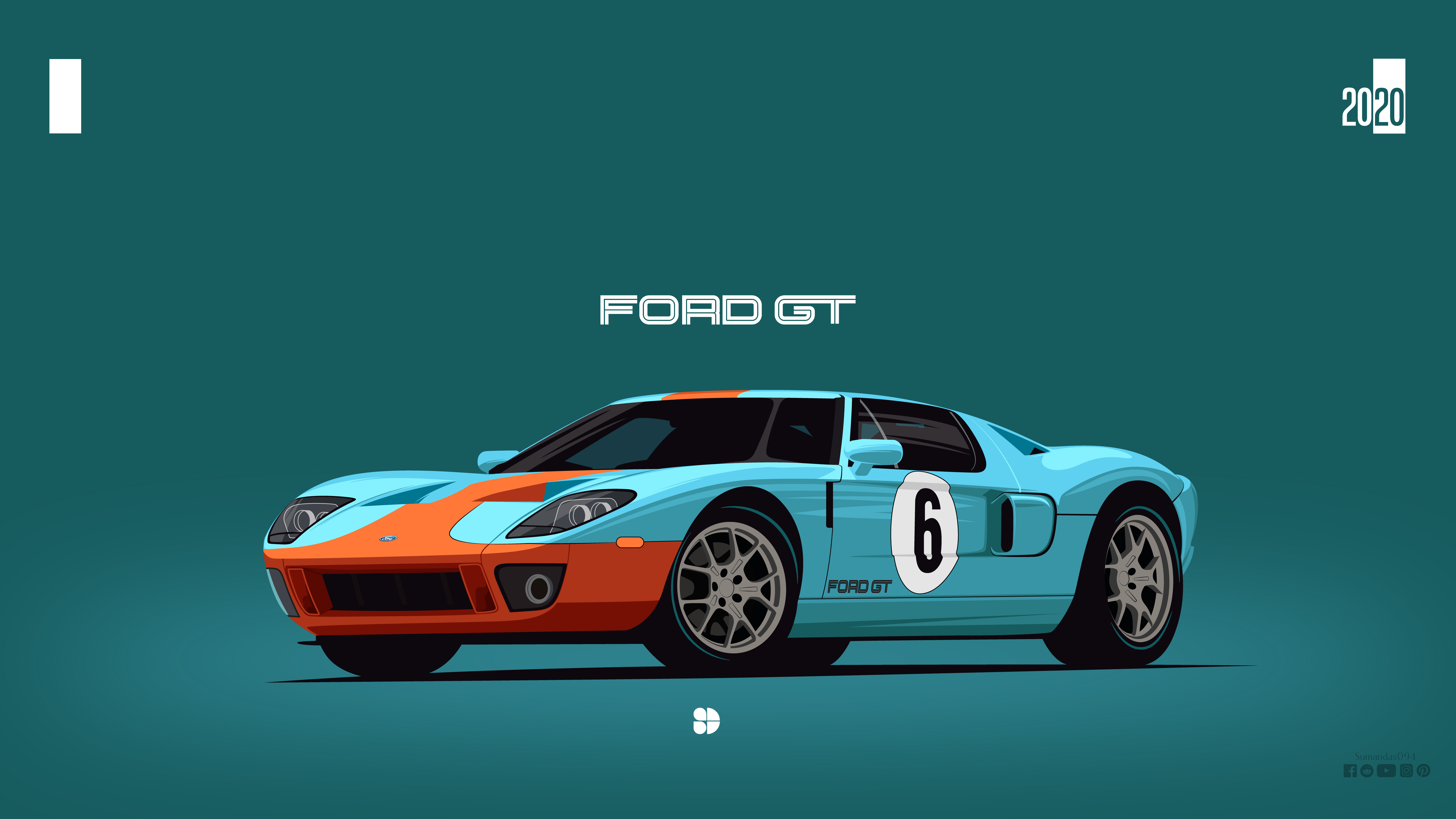 Ford GT40 Minimalist Wallpaper, HD Cars 4K Wallpapers, Images, Photos and  Background - Wallpapers Den