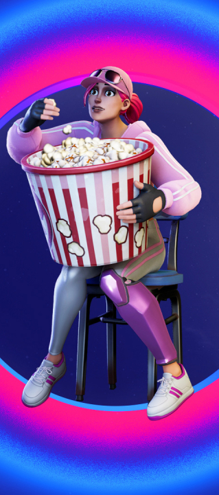 319x720 Fortnite Jumbo Popcorn Emote 319x720 Resolution Wallpaper, HD