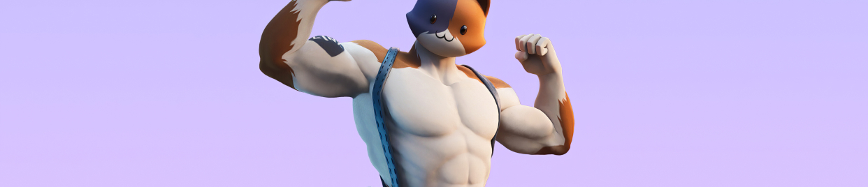 1242x268 Resolution Fortnite Meowscles Skin Outfit 4K 1242x268