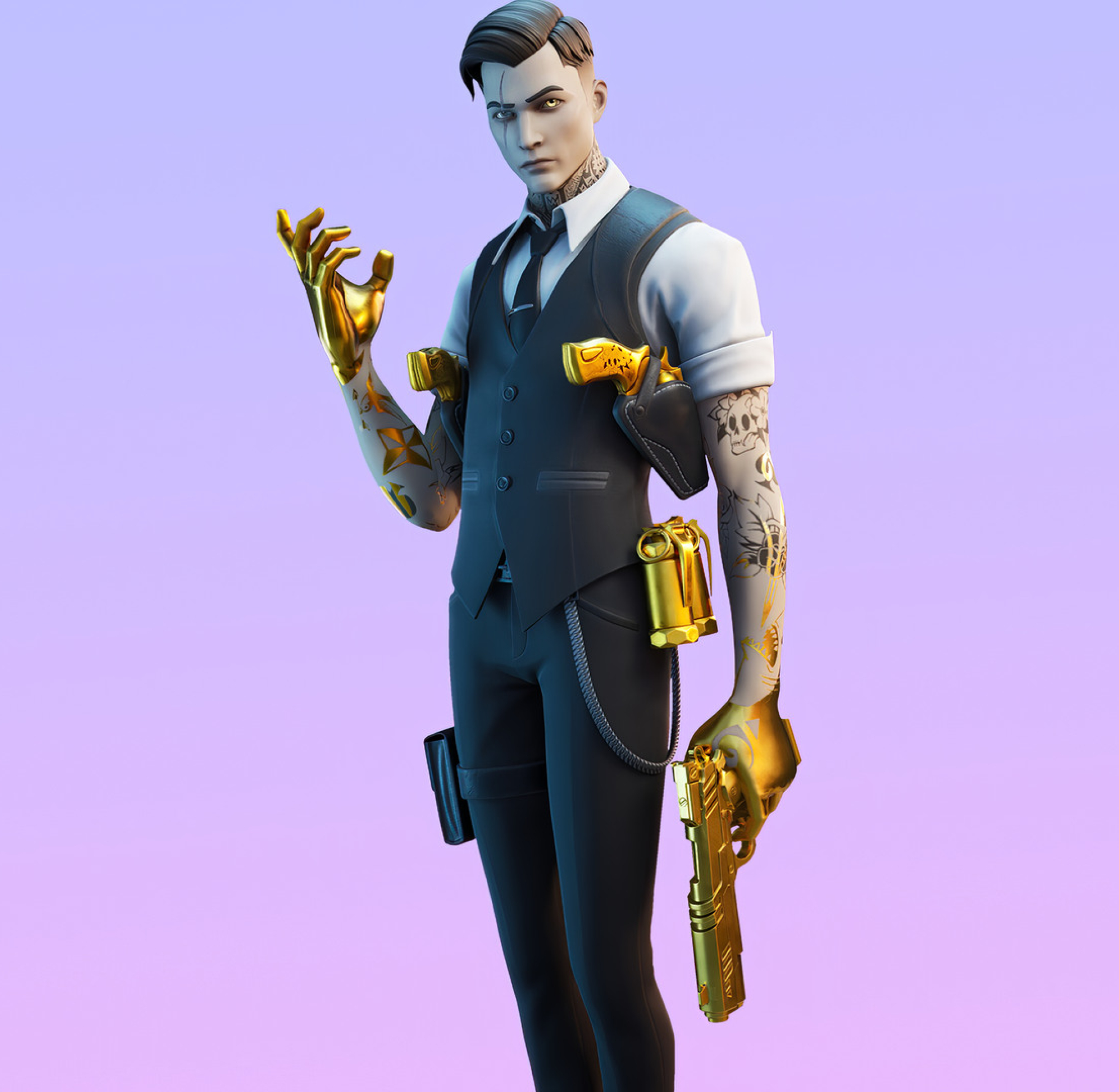 2460x2400 Fortnite Midas Skin 4K Outfit 2460x2400 Resolution Wallpaper