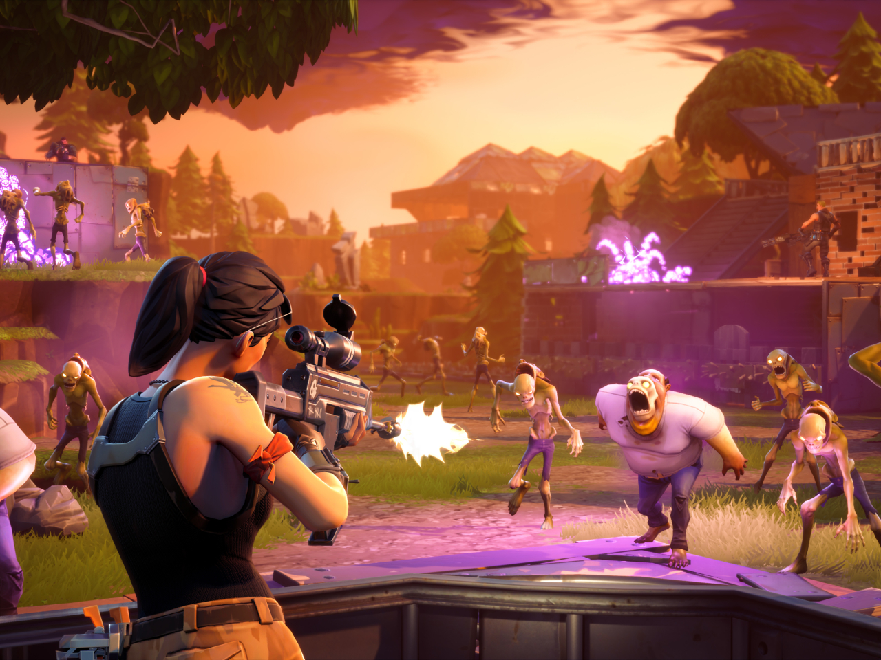 hd wallpaper background image fortnite ps4 gameplay - 1680x1050 fortnite gameplay