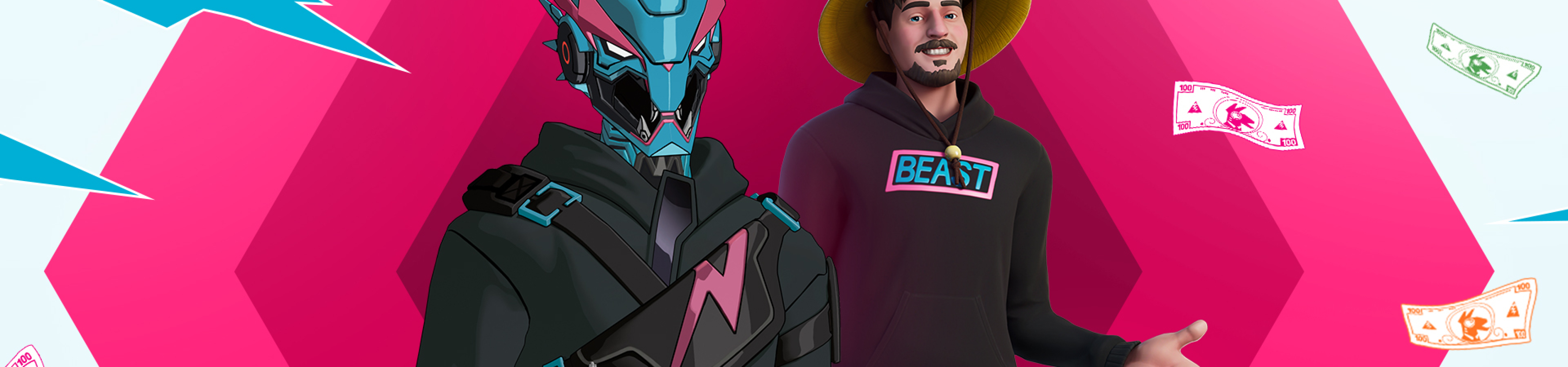 5120x1200 Fortnite X Mr Beast 5120x1200 Resolution Wallpaper, HD Games