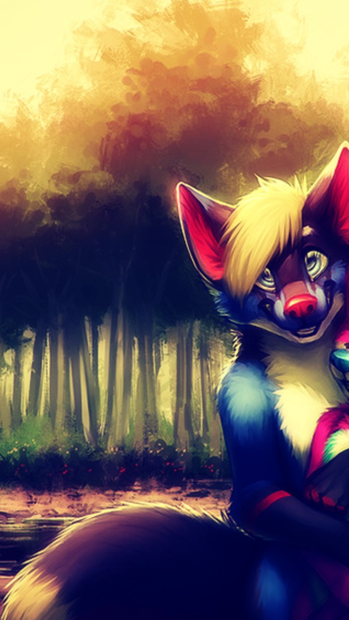 Furry Couple Anime Art, Full HD Wallpaper