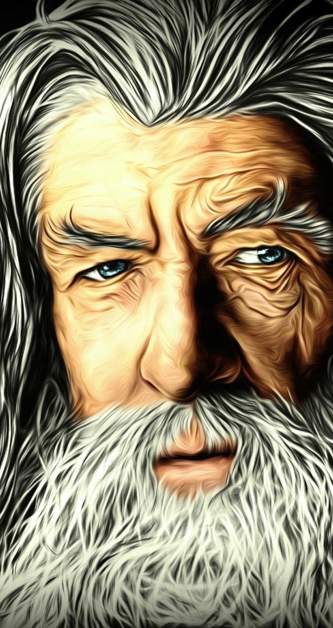 1082x2042 Gandalf The Lord of the Rings Artwork 1082x2042 Resolution ...