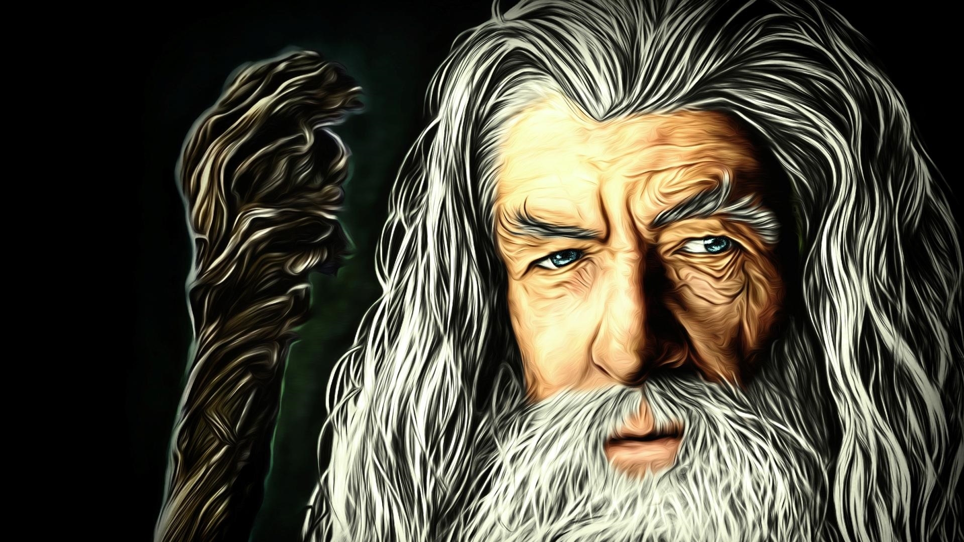 1920x1080 Resolution Gandalf The Lord of the Rings Artwork 1080P Laptop