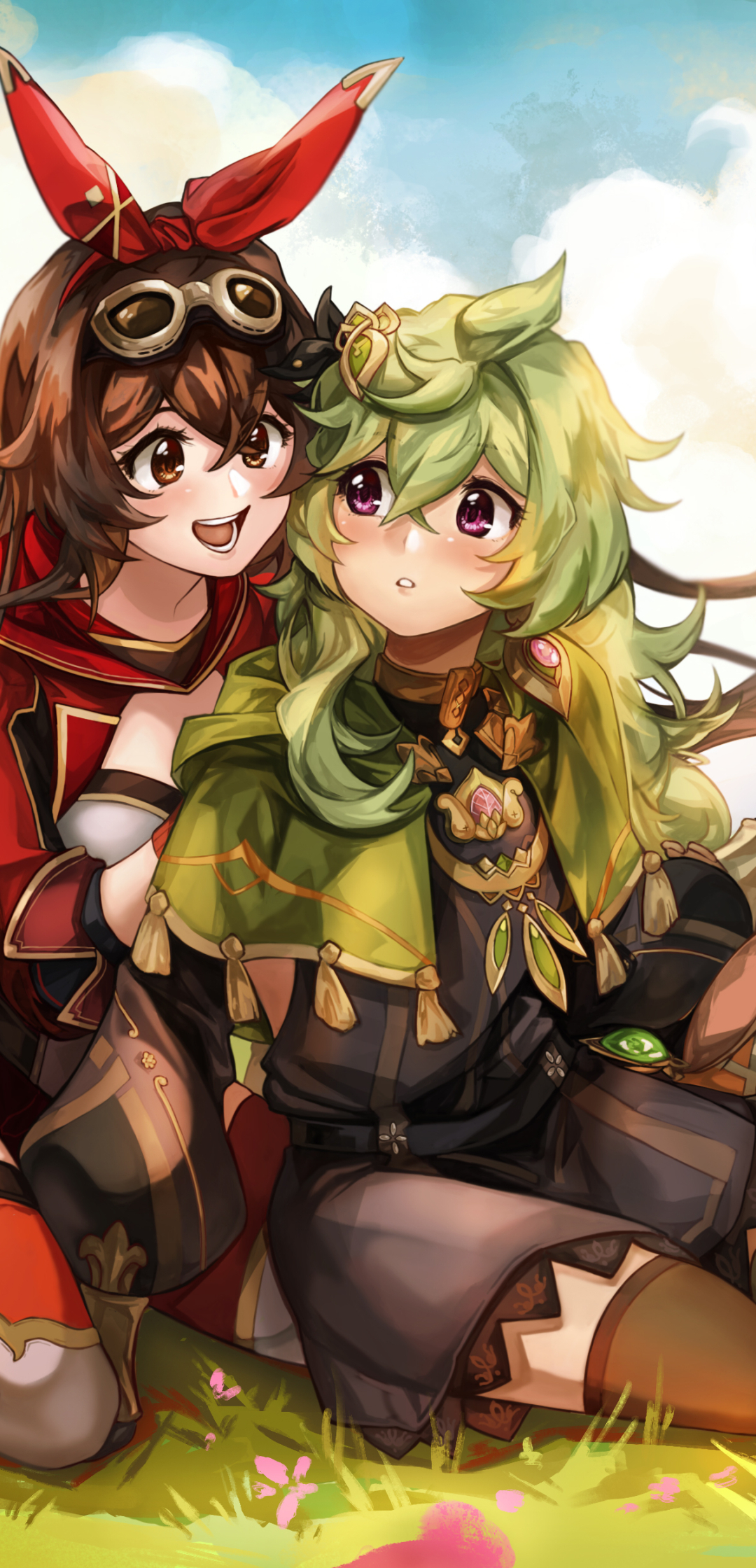 1080x2240 Genshin Impact HD Female Friendship 1080x2240 Resolution 