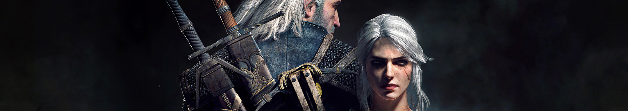 2160x384 Resolution Geralt and Ciri The Witcher 3 Game Poster 2160x384