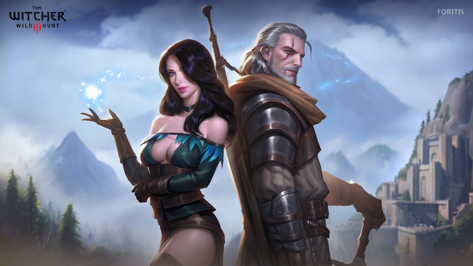 1920x108020194 Geralt And Yennefer The Witcher Fanart 1920x108020194 Resolution Wallpaper Hd 3574