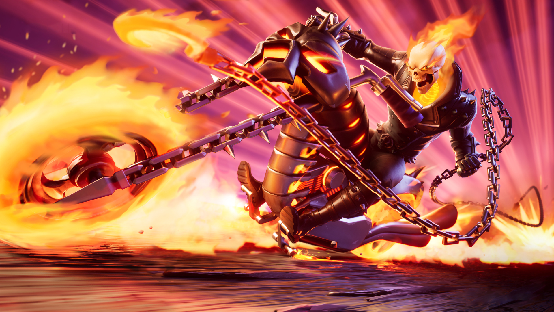 Ghost Rider 4K Fortnite Wallpaper, HD Games 4K Wallpapers, Images