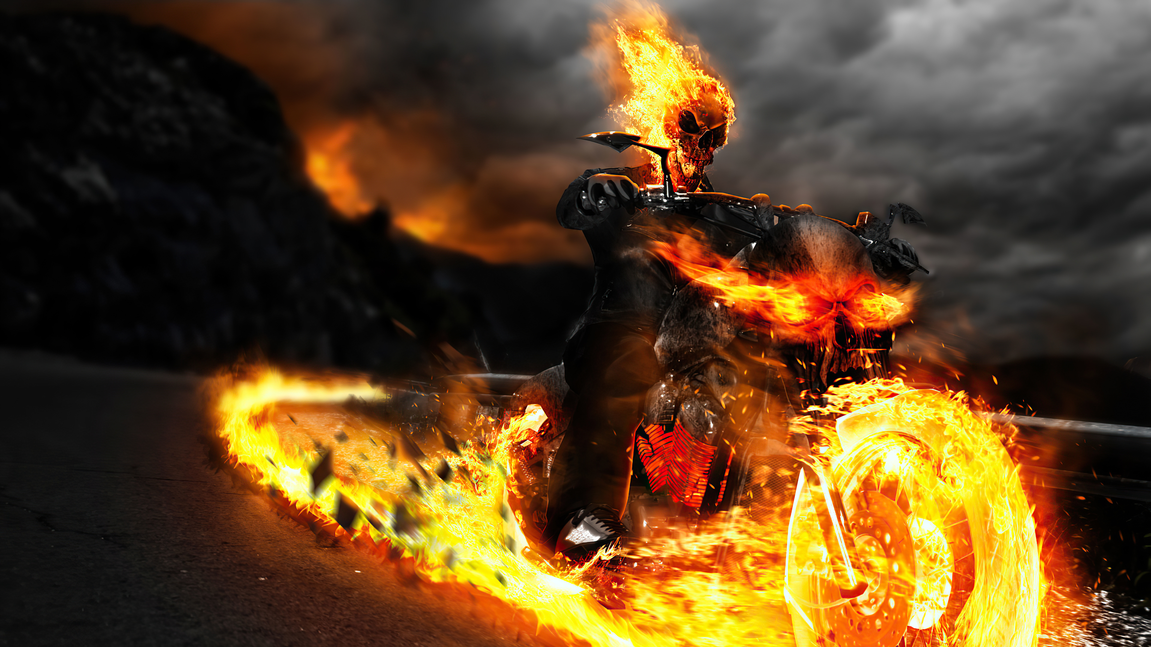 Ghost Rider 4K MCU Wallpaper, HD Superheroes 4K Wallpapers, Images, Photos  and Background - Wallpapers Den