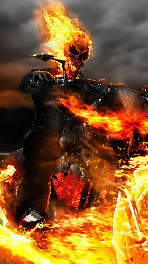 480x854 Ghost Rider 4K MCU Android One Mobile Wallpaper, HD Superheroes 4K  Wallpapers, Images, Photos and Background - Wallpapers Den