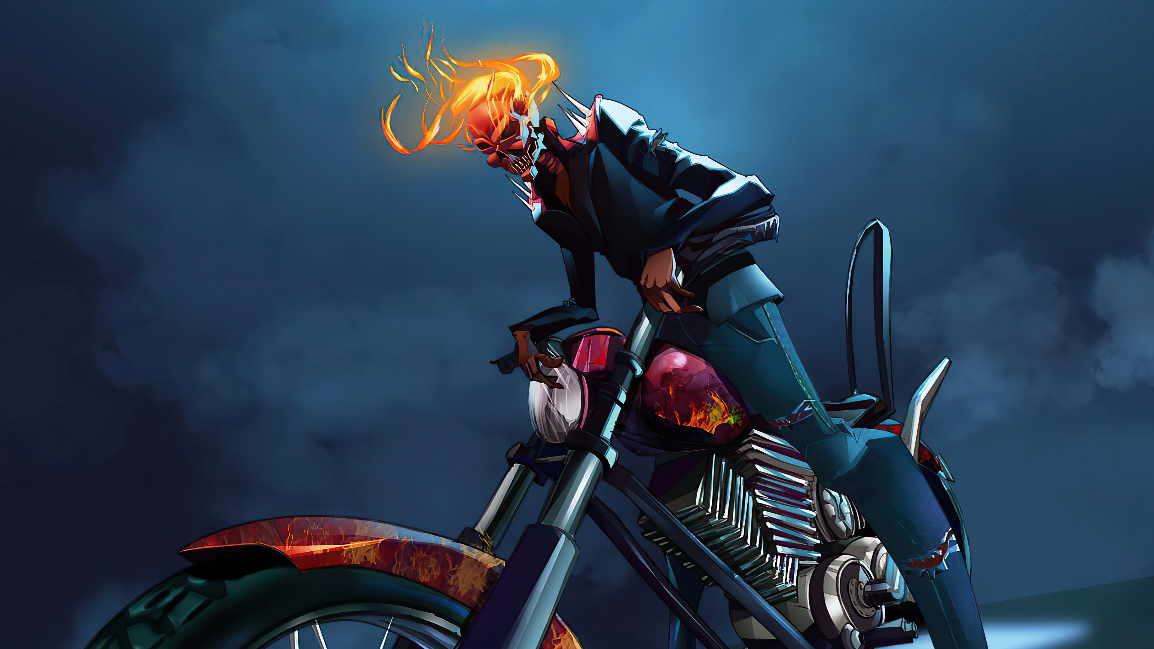 3840x Ghost Rider Cool Illustration 3840x Resolution Wallpaper Hd Superheroes 4k Wallpapers Images Photos And Background Wallpapers Den