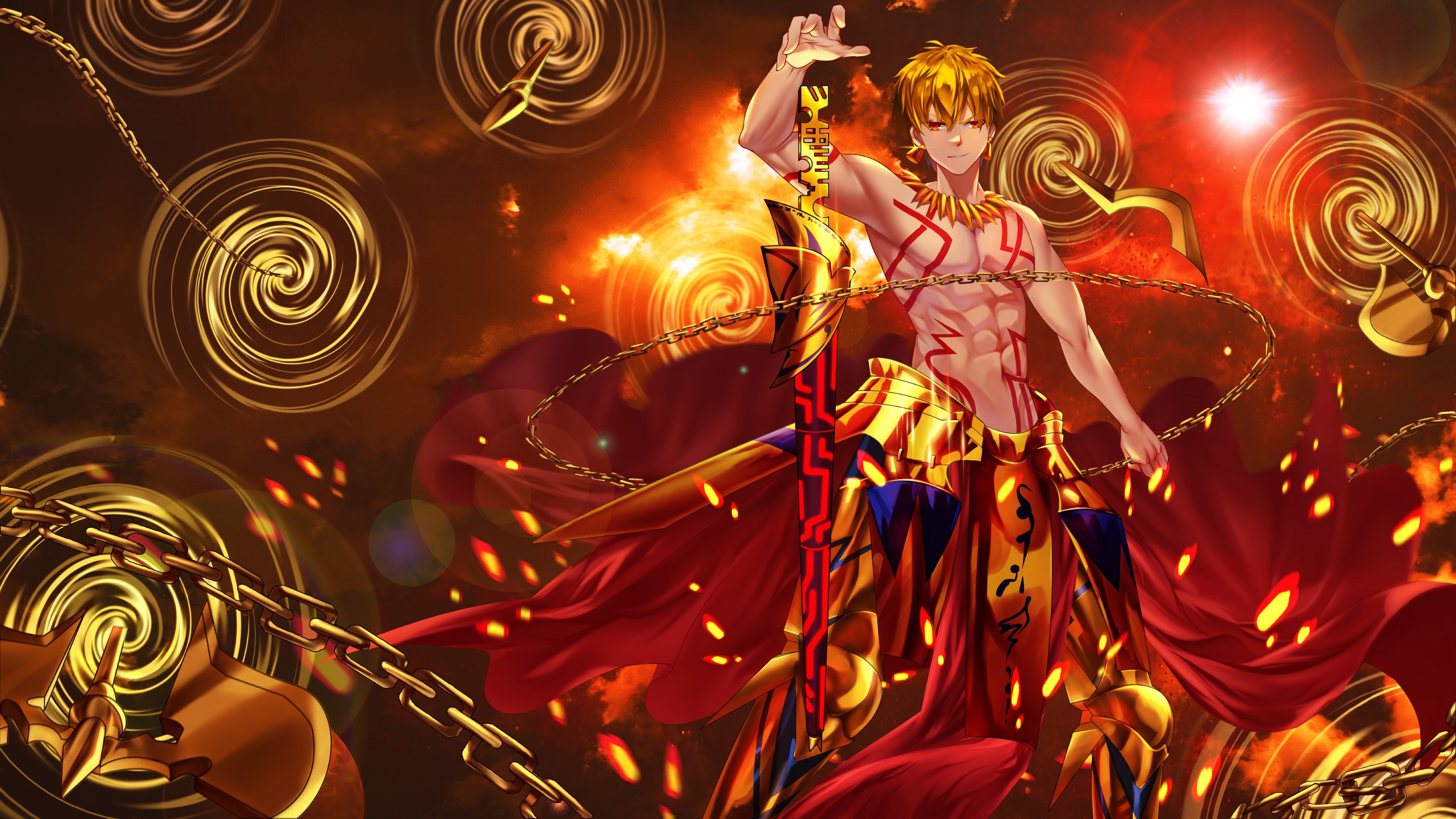3840x2160 Gilgamesh Fate Anime 4k Wallpaper Hd Anime 4k Wallpapers Images Photos And Background Wallpapers Den
