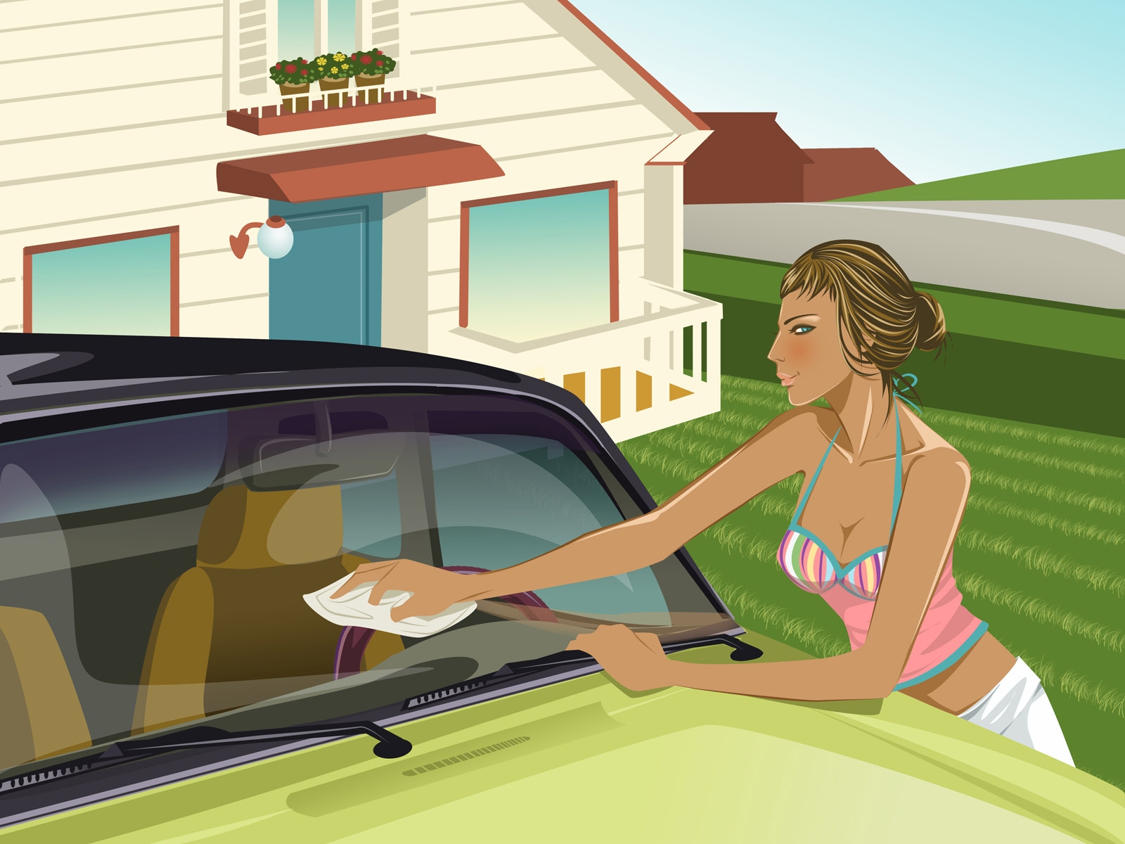 1440x25602021911 Girl Car Rag 1440x25602021911 Resolution Wallpaper