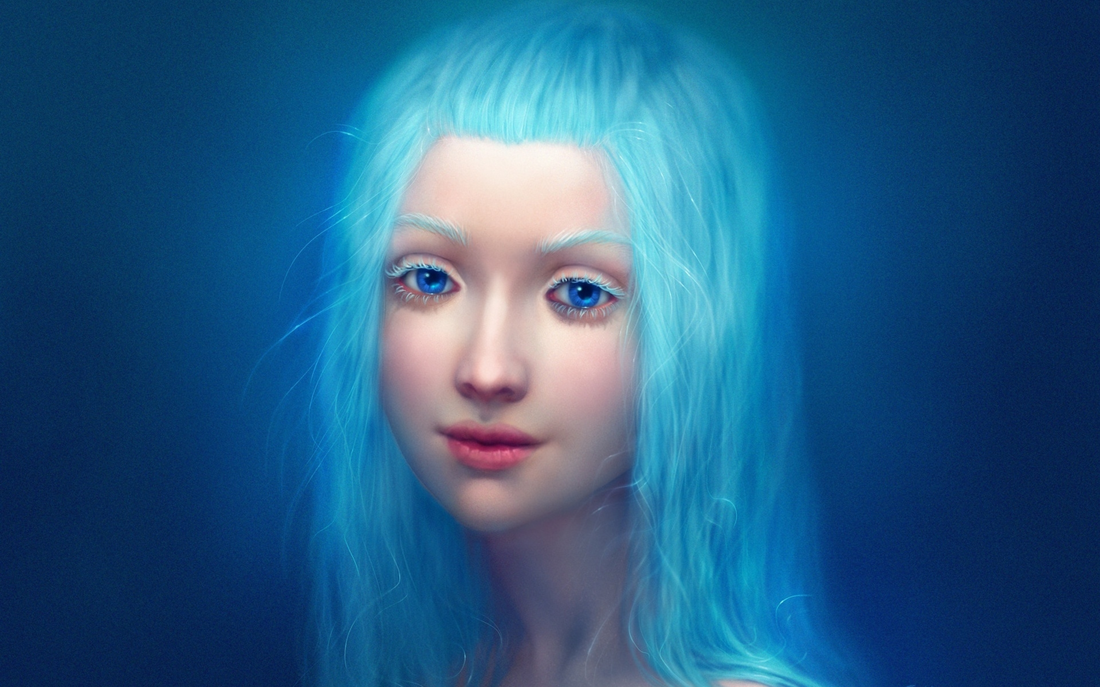 Голубоглазая сестра. Аластриэль Сильвермун. Девушка с голубыми волосами. Девушка с синими волосами. Девушка с синими глазами.