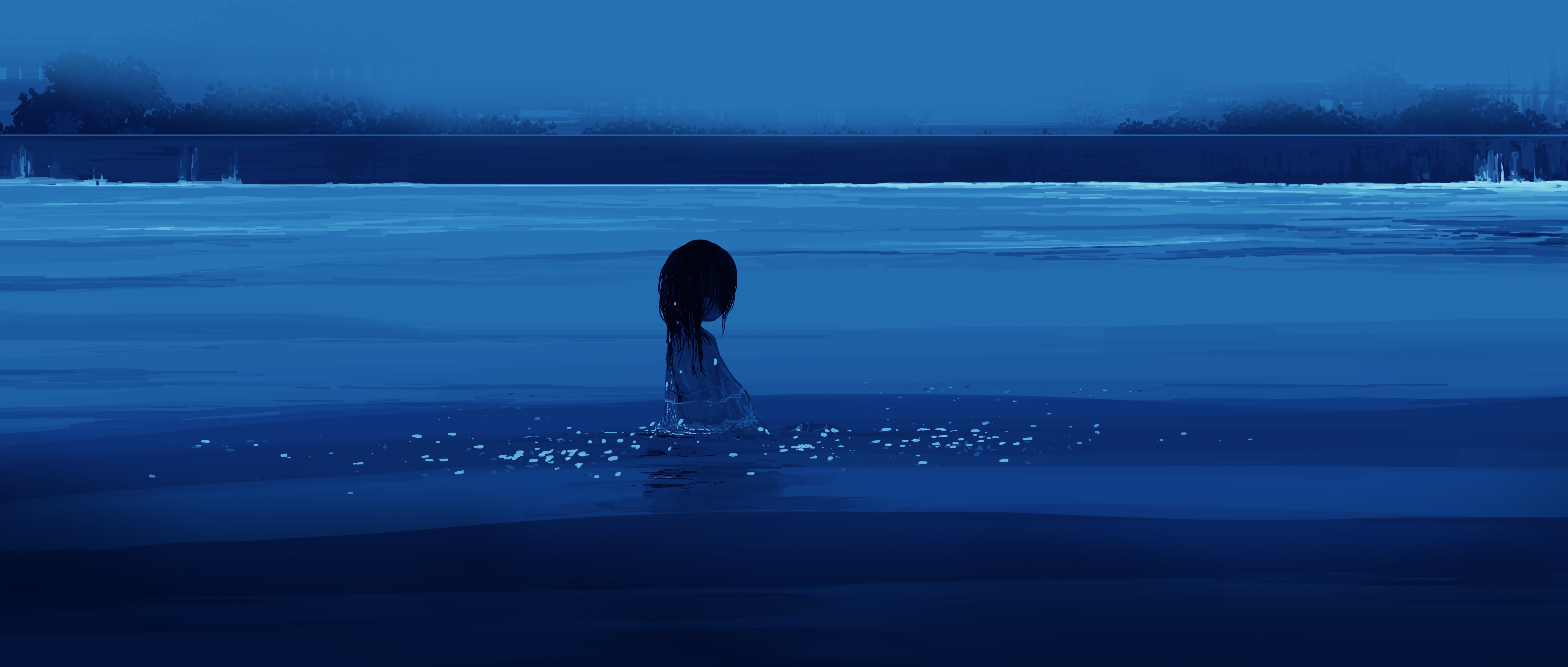 Water Anime Girl PFP