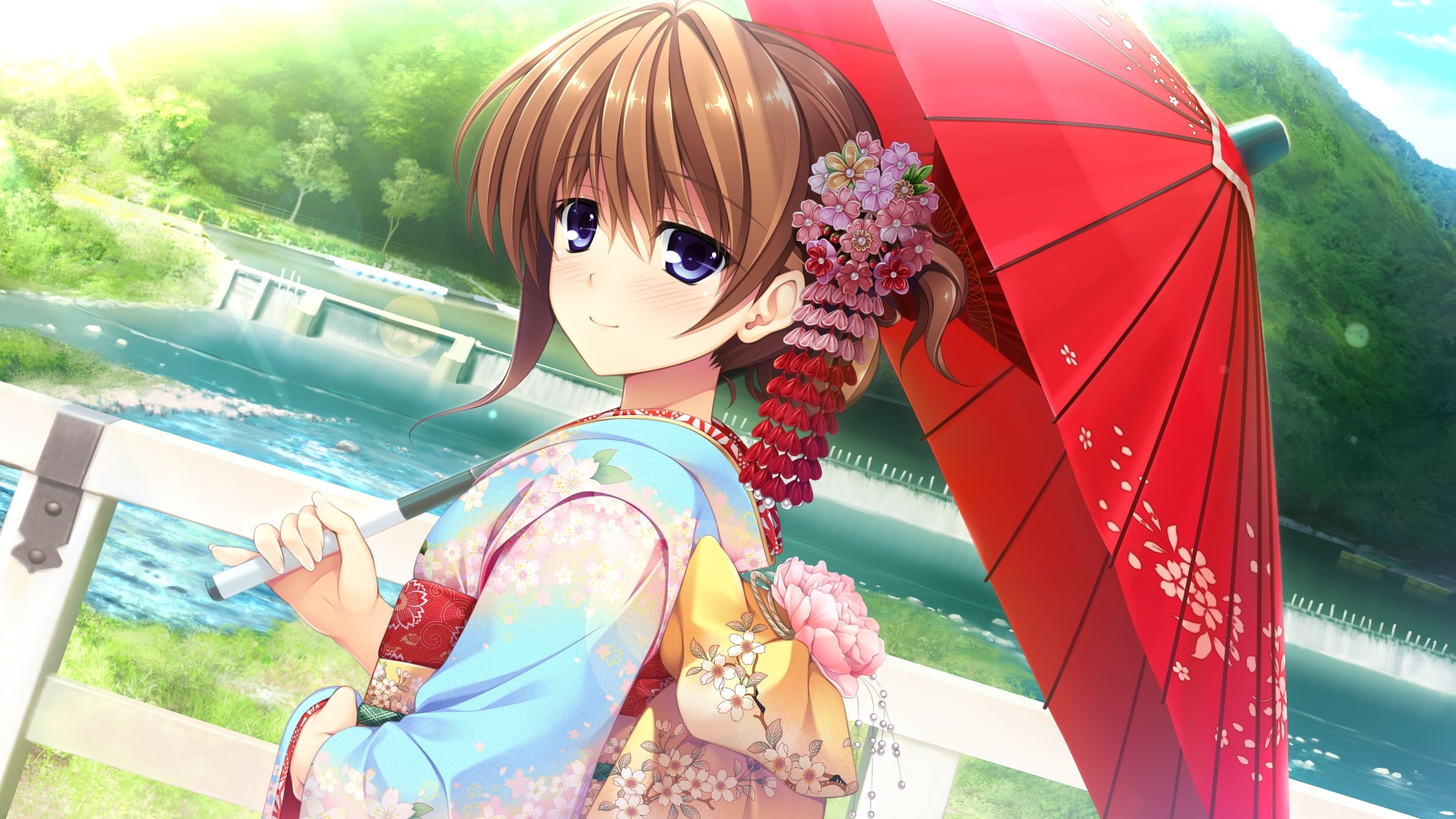 girl, japan, umbrella Wallpaper, HD Anime 4K Wallpapers, Images, Photos