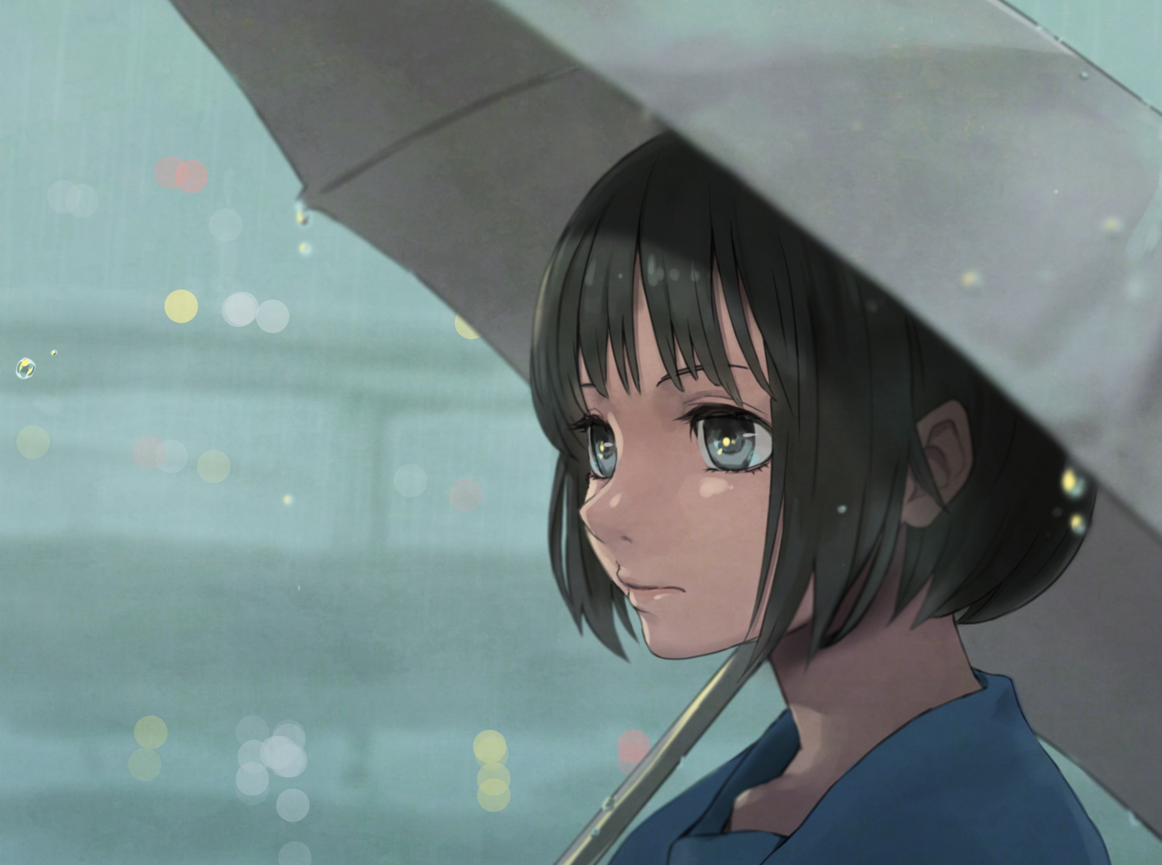 girl, umbrella, rain Wallpaper, HD Anime 4K Wallpapers, Images, Photos