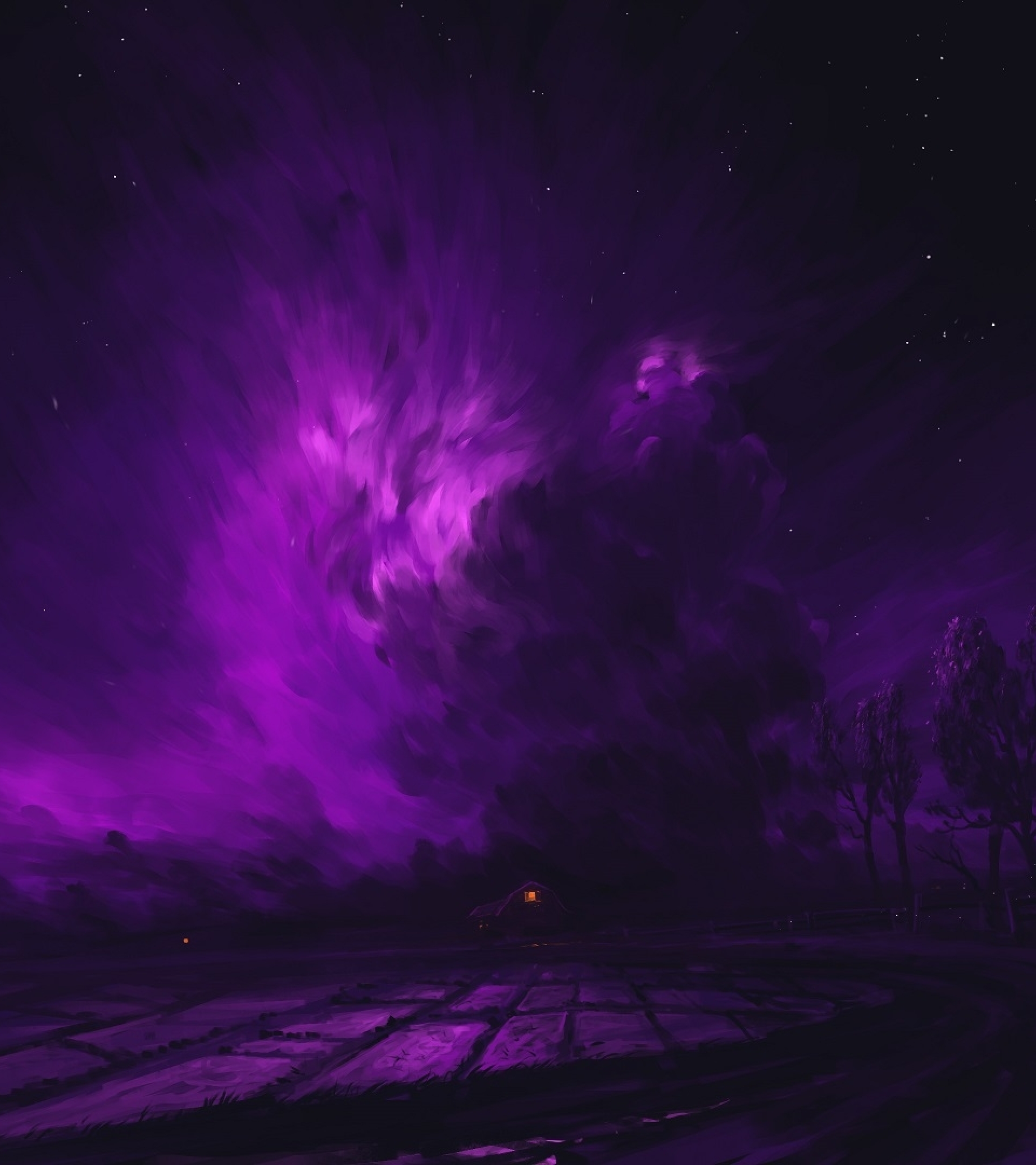 1920x2160 Glowing Purple Cloud Art 1920x2160 Resolution Wallpaper, HD ...