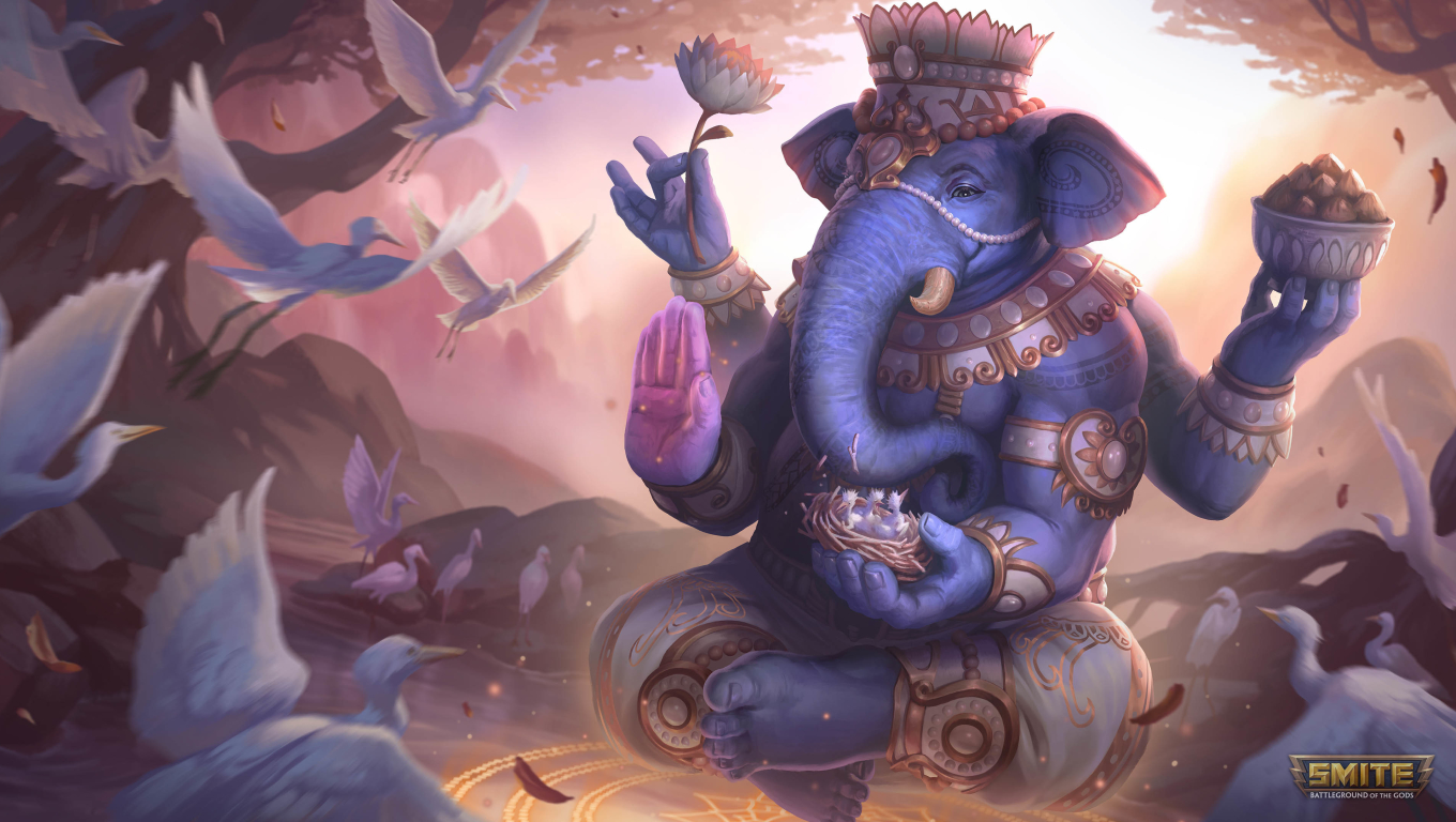 1360x768 God Ganesh in Smite Desktop Laptop HD Wallpaper, HD Games 4K  Wallpapers, Images, Photos and Background - Wallpapers Den