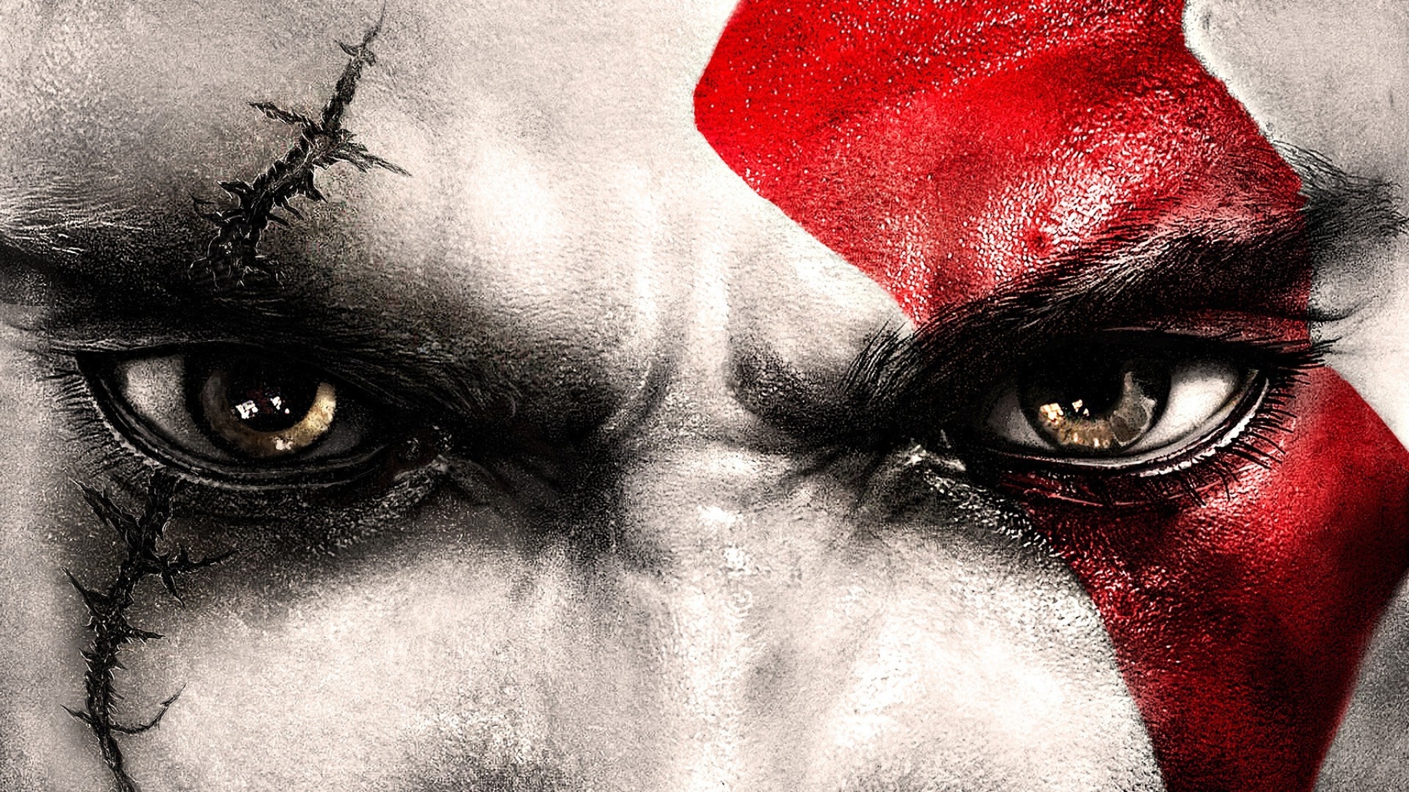 God Of War 2018 Video Game Kratos Eyes, Full HD Wallpaper