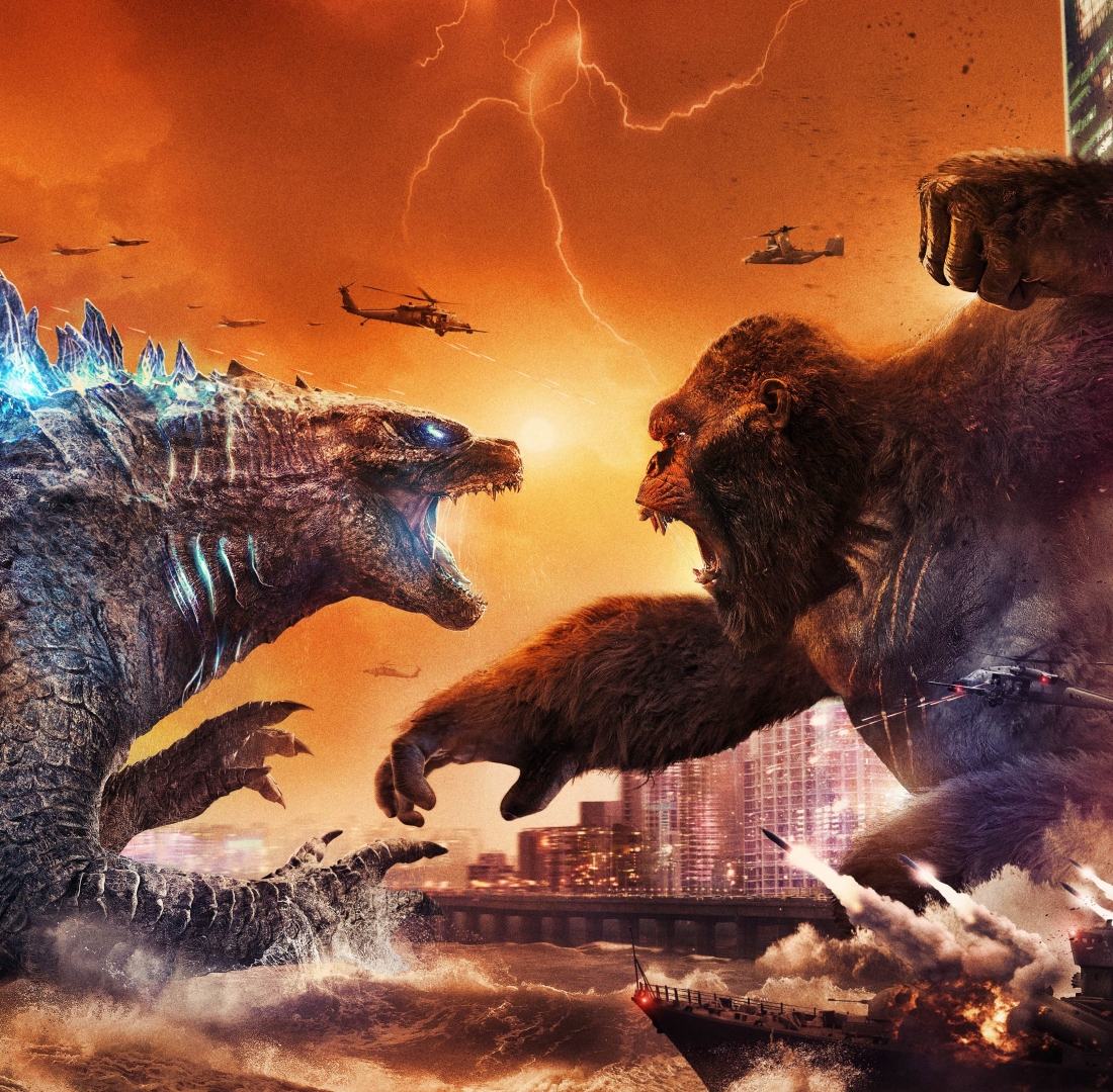 1100x1080 Godzilla Kong Battle 1100x1080 Resolution Wallpaper, HD ...