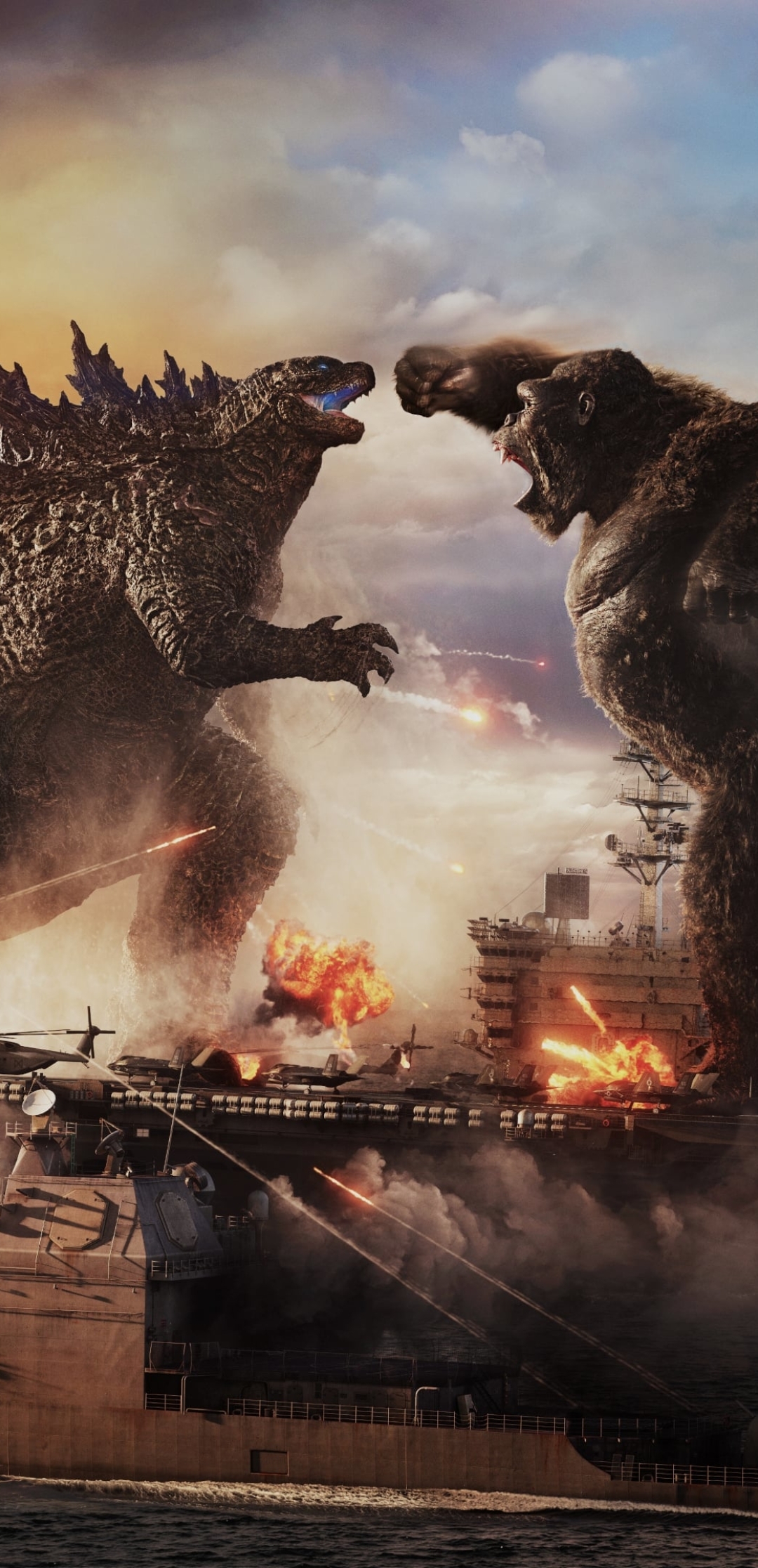 1080x2232 Godzilla vs King Kong 4K Fight 1080x2232 Resolution Wallpaper
