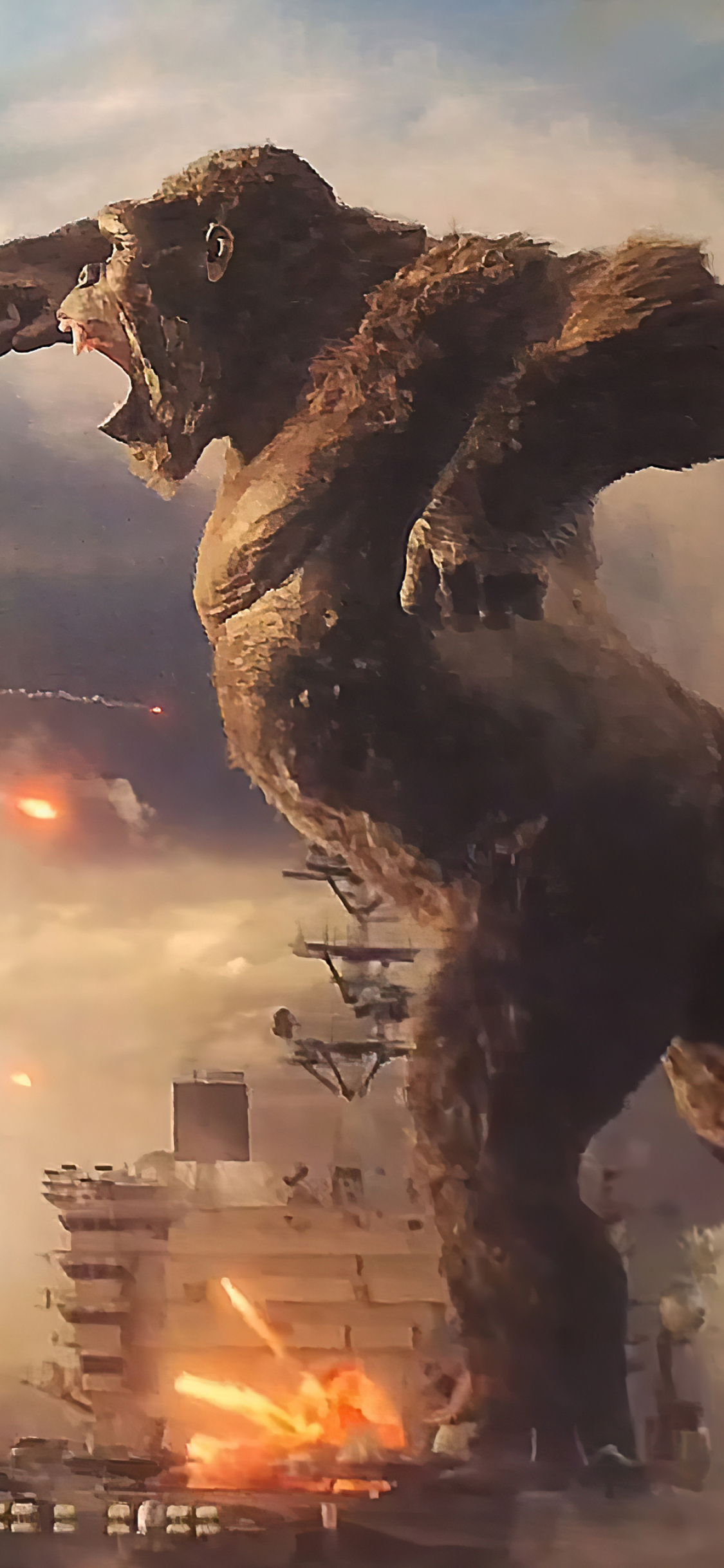1125x2436 Godzilla Vs King Kong Fight Night Iphone XS ...