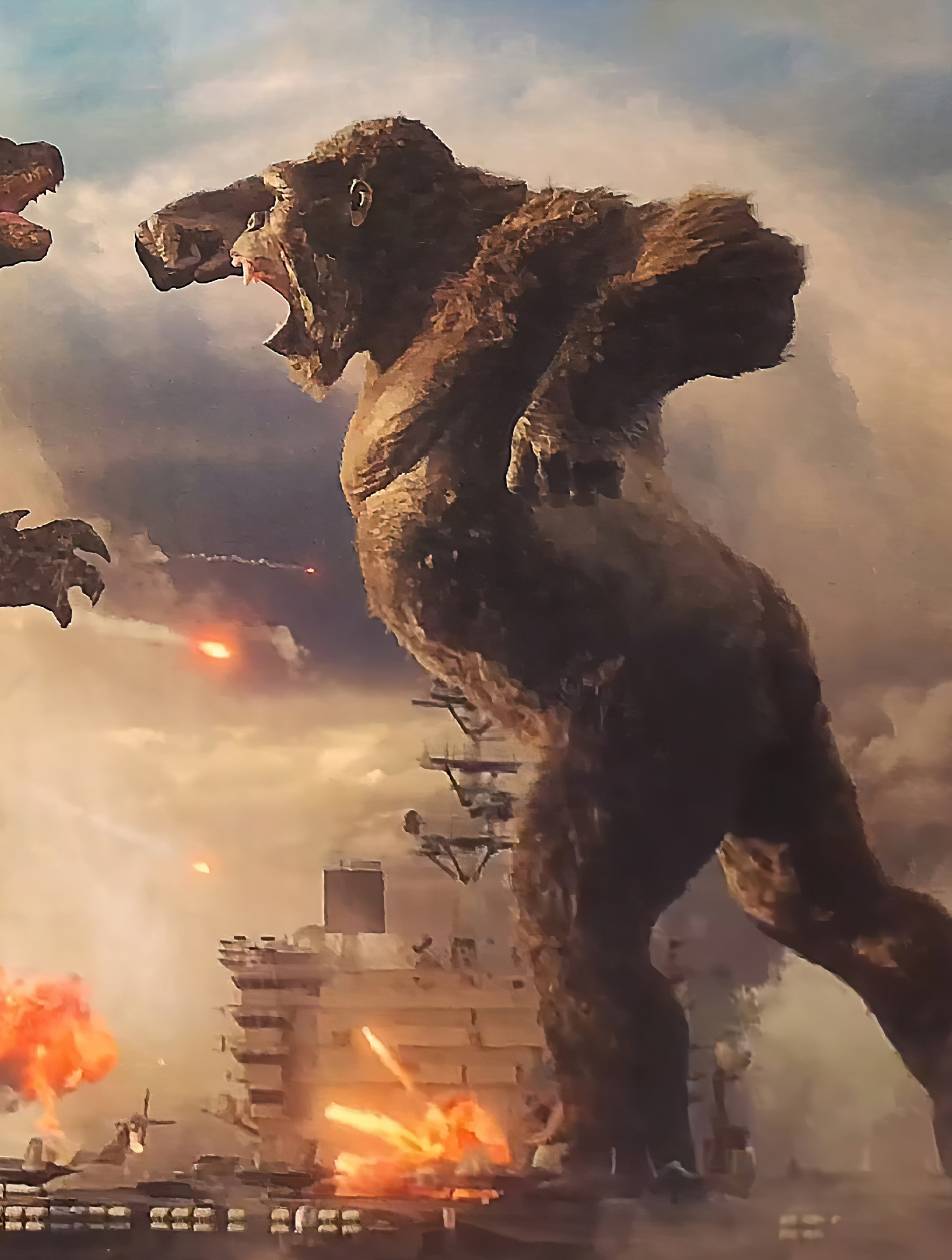 3400x4500 Godzilla Vs King Kong Fight Night 3400x4500 Resolution Wallpaper,  HD Movies 4K Wallpapers, Images, Photos and Background - Wallpapers Den