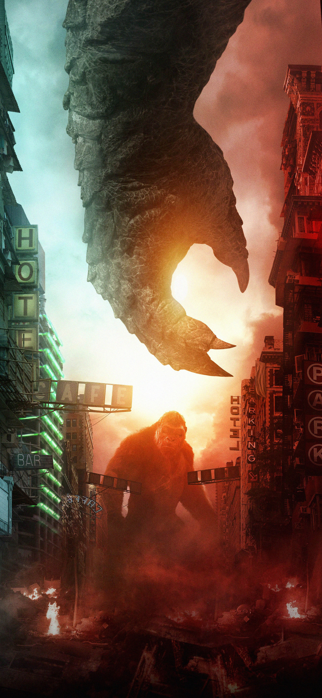 Wallpaper ID: 419622 / Movie Godzilla vs Kong, King Kong, 828x1792 Phone  Wallpaper