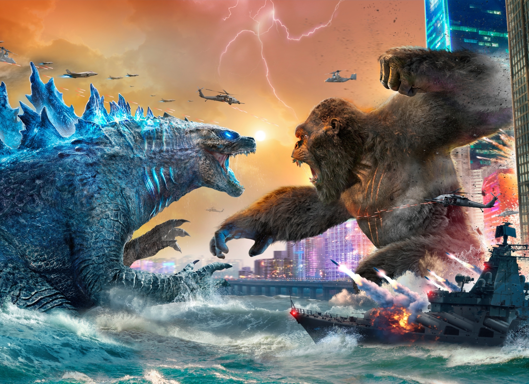 1809x1313 Godzilla vs Kong 4k Fight 1809x1313 Resolution Wallpaper, HD Movies 4K Wallpapers ...