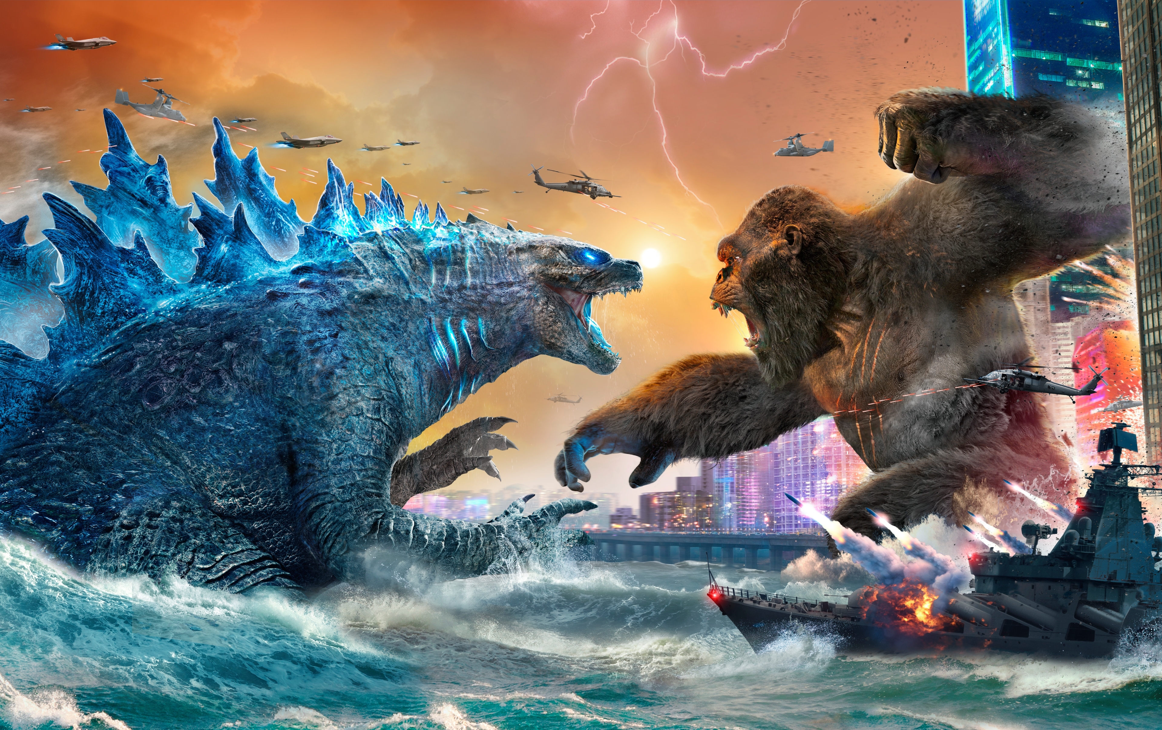 Godzilla vs. Kong HD Wallpapers | 4K Backgrounds - Wallpapers Den