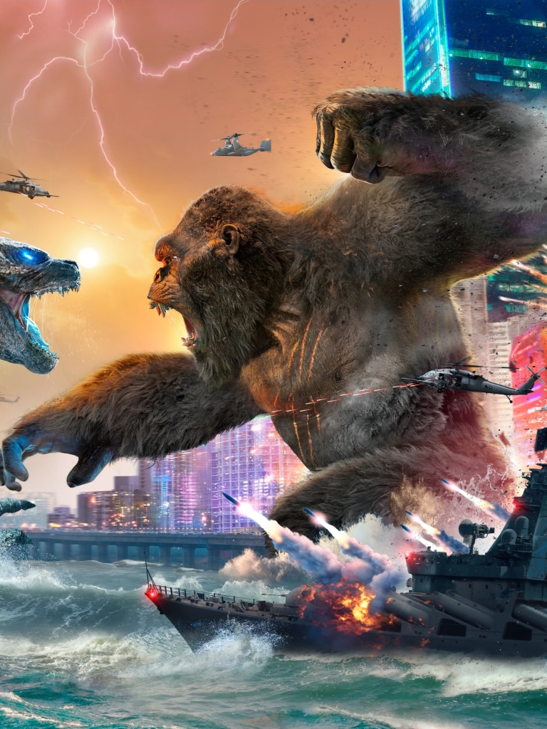 768x1024 Resolution Godzilla vs Kong 4k Fight 768x1024 Resolution ...