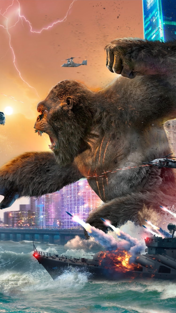 750x1334 Godzilla Vs Kong 4k Fight Iphone 6 Iphone 6s Iphone 7 Wallpaper Hd Movies 4k