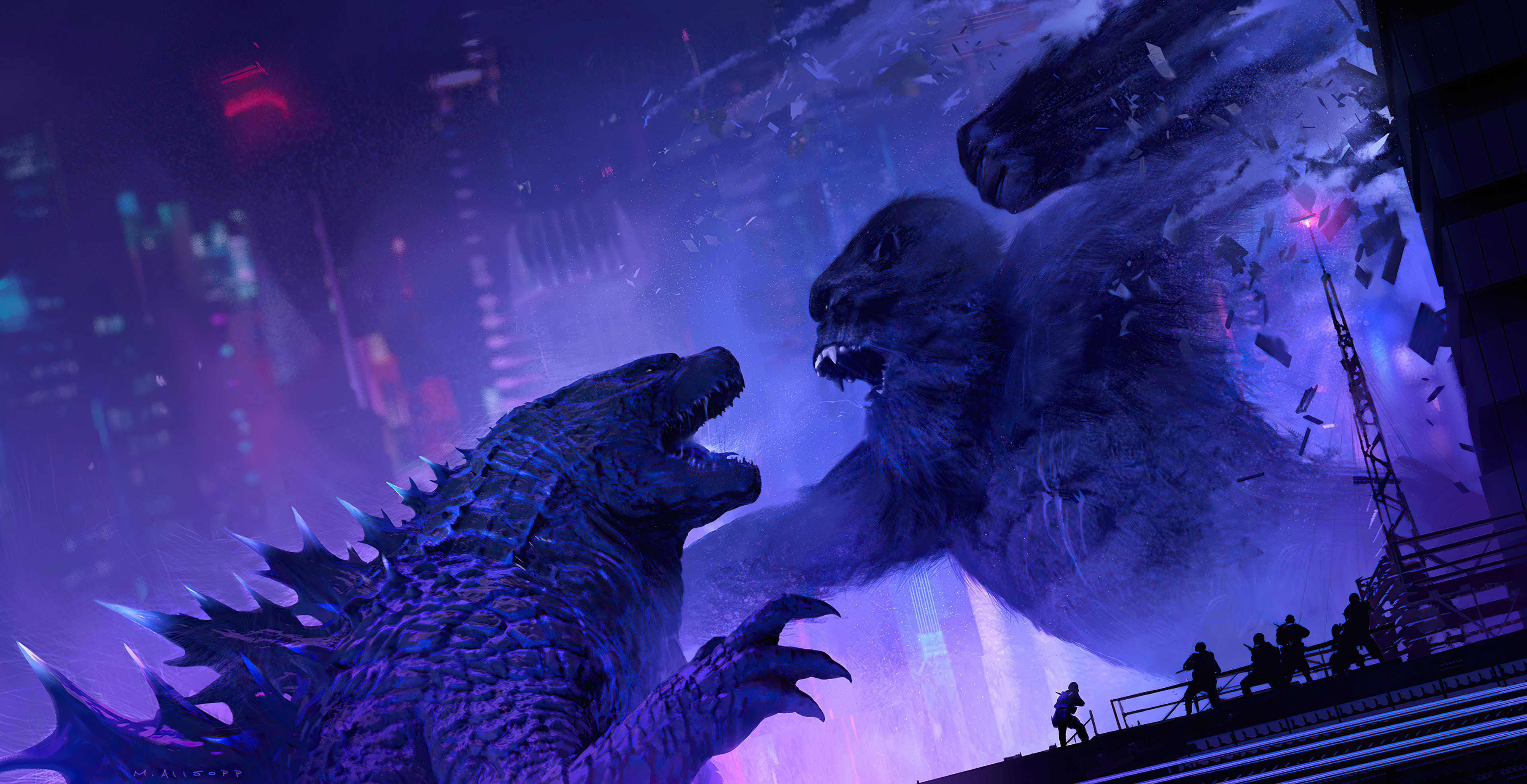 Godzilla Vs Kong New FanArt Wallpaper, HD Movies 4K Wallpapers, Images,  Photos and Background - Wallpapers Den
