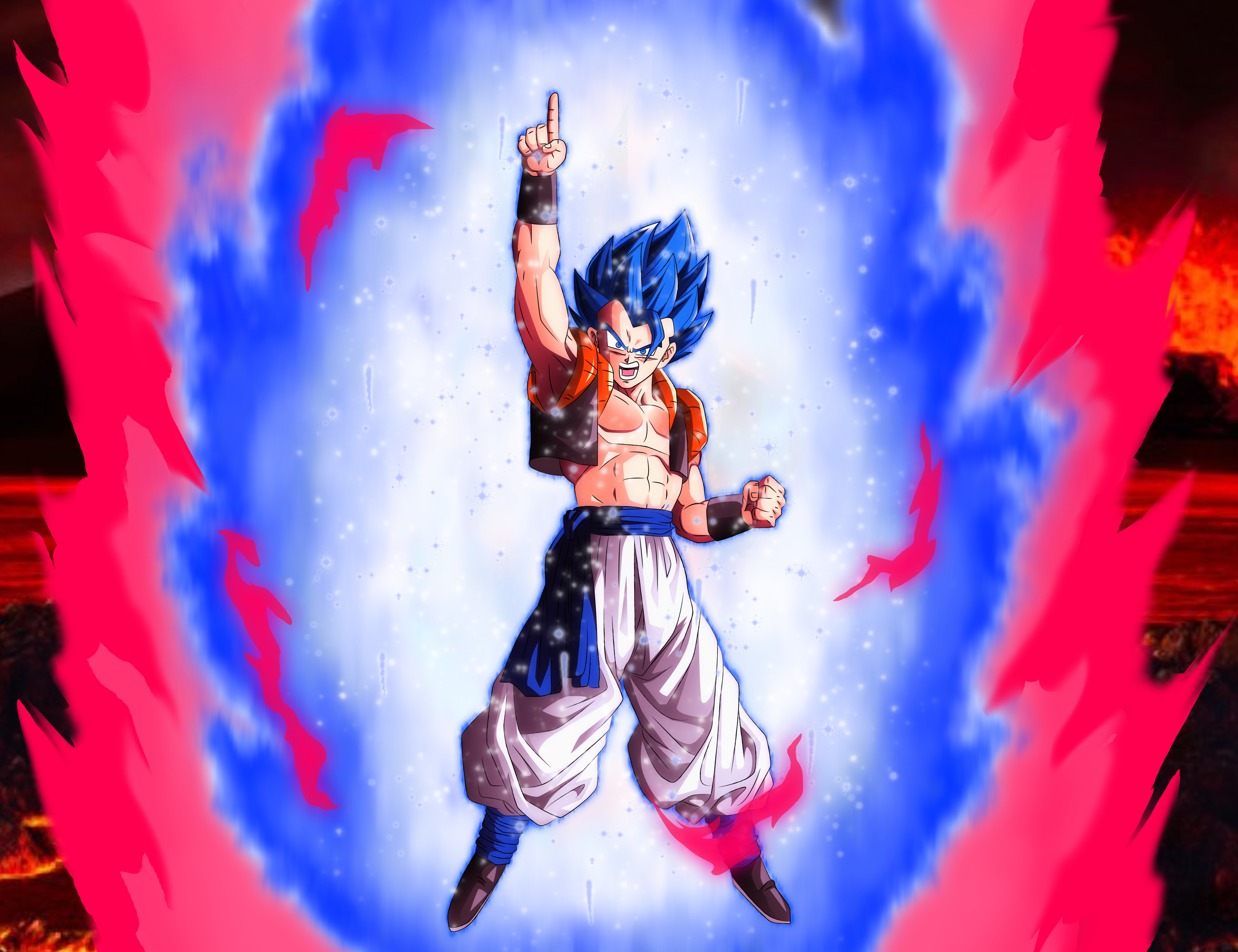 Gogeta Blue From The Movie Dragon Ball Super Broly Wallpaper,HD Anime  Wallpapers,4k Wallpapers,Images,Backgrounds,Photos and Pictures