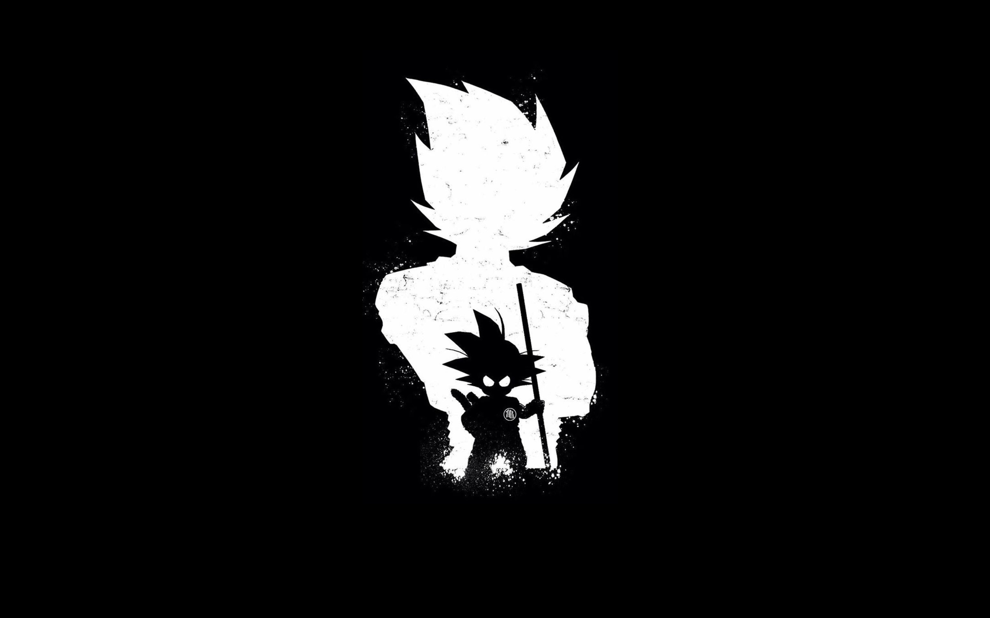 Goku Anime Dark Black, HD 4K Wallpaper