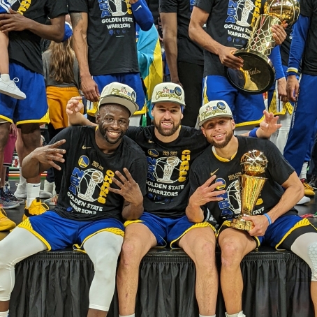 454x454 Golden State Warriors Champions Stephen Curry, Klay Thompson ...
