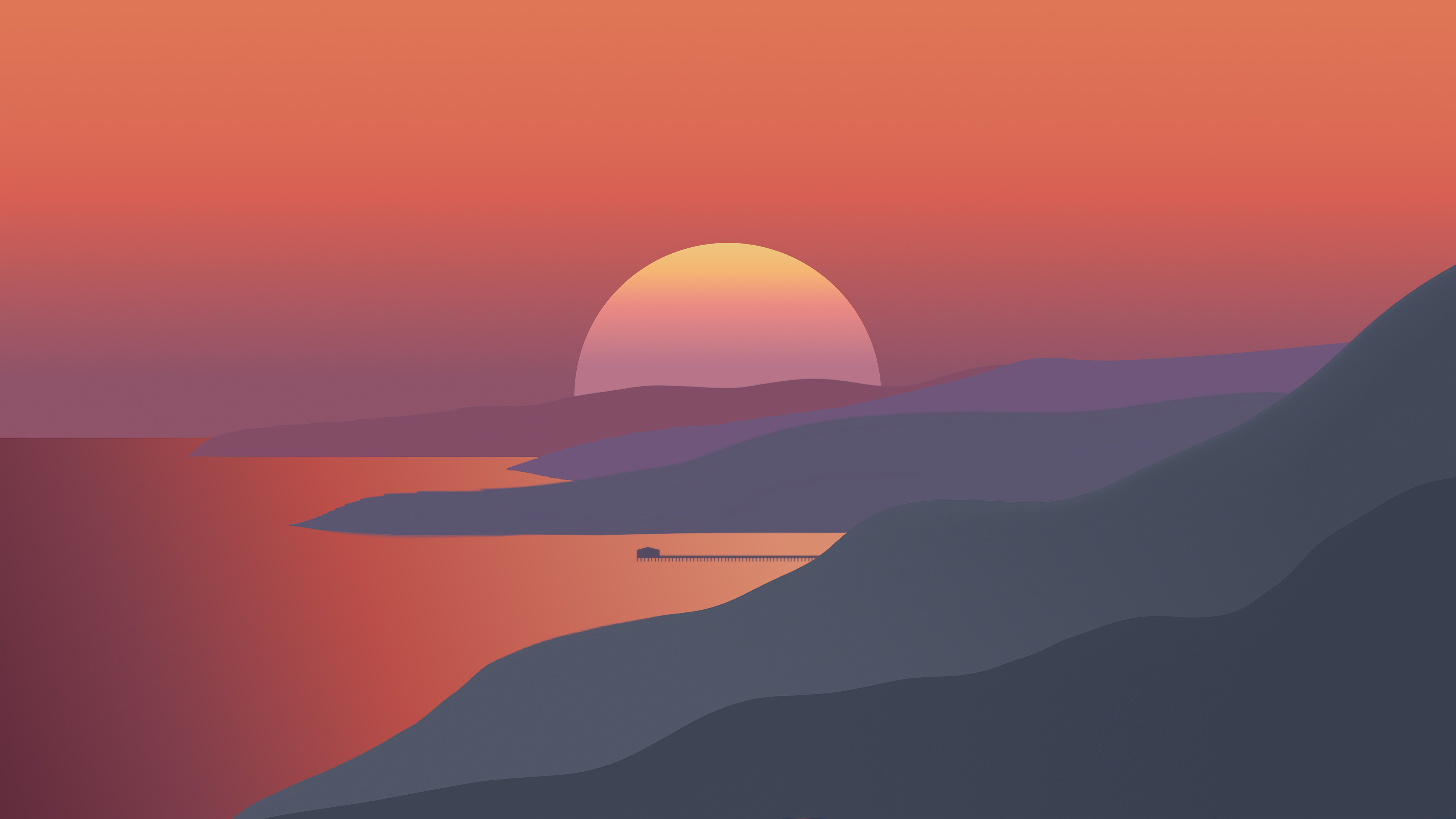 3840x2160201945 Gradient Artistic Sunset 4k 3840x2160201945 Resolution ...